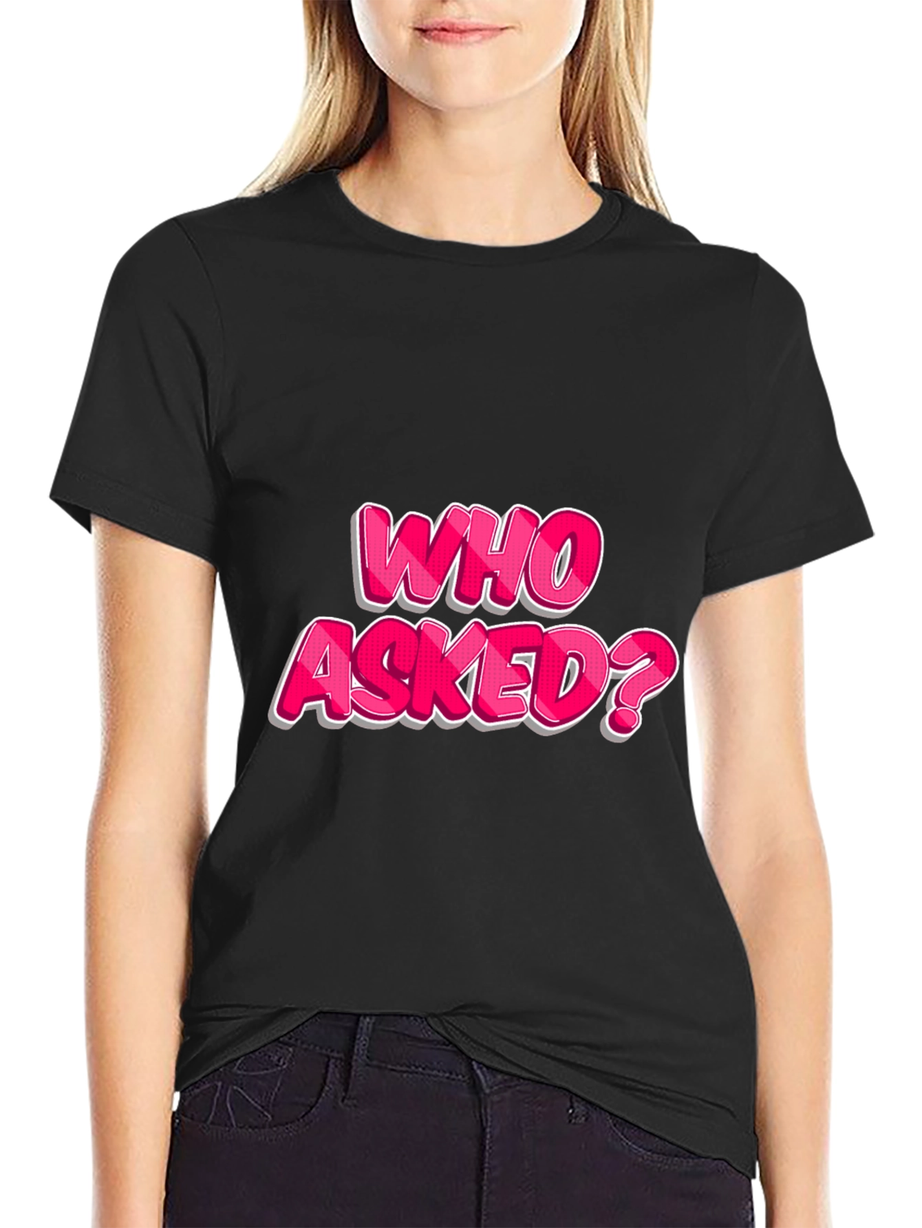 Who Asked? Graphic T-Shirt - Bold Statement Tee