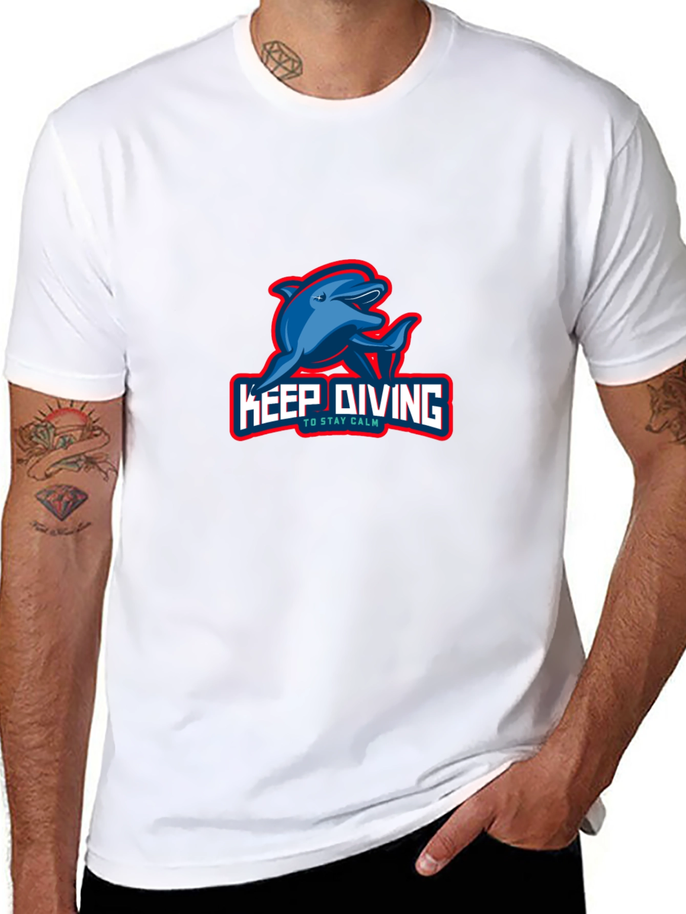 Keep Diving Graphic Tee