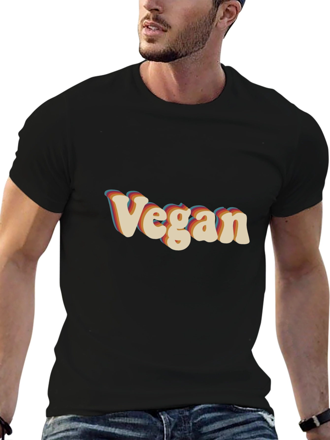 Retro Vegan T-Shirt - Stylish & Comfortable