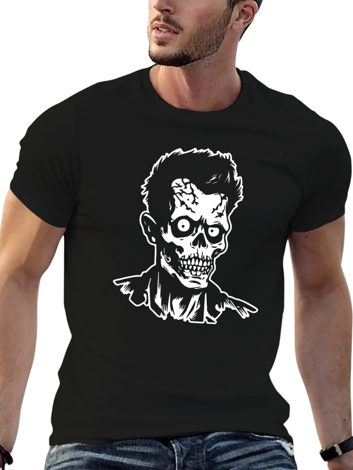 Zombie Graphic Tee - Mens Black T-Shirt
