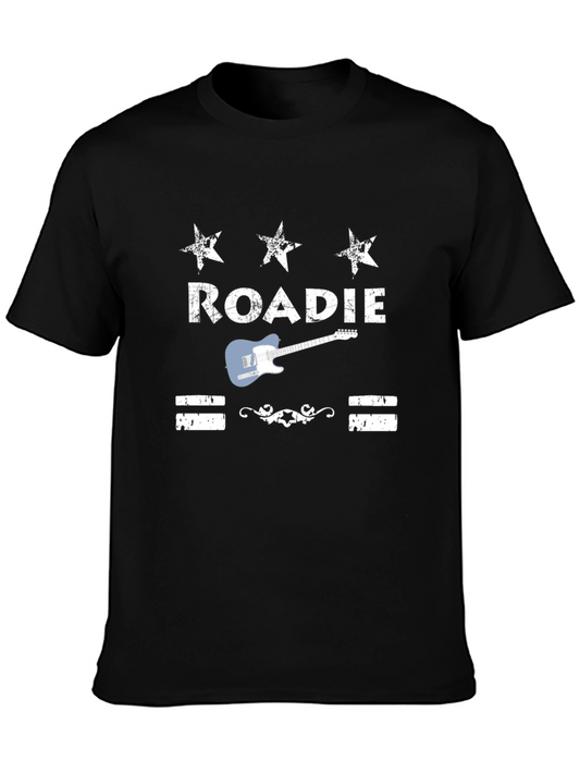 Roadie Guitar Graphic Black T-Shirt
