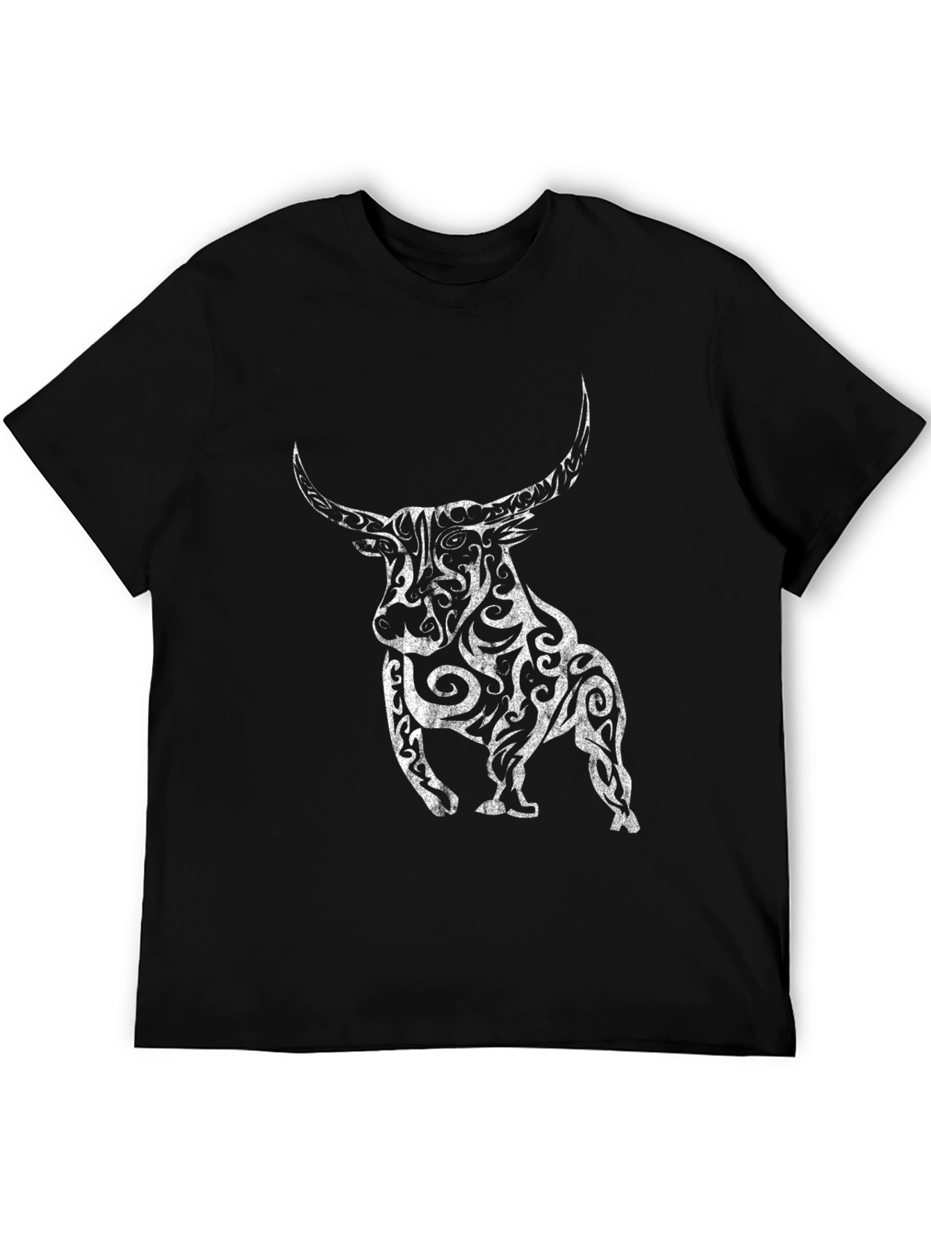 Black Bull Graphic Tee - Stylish Mens T-Shirt