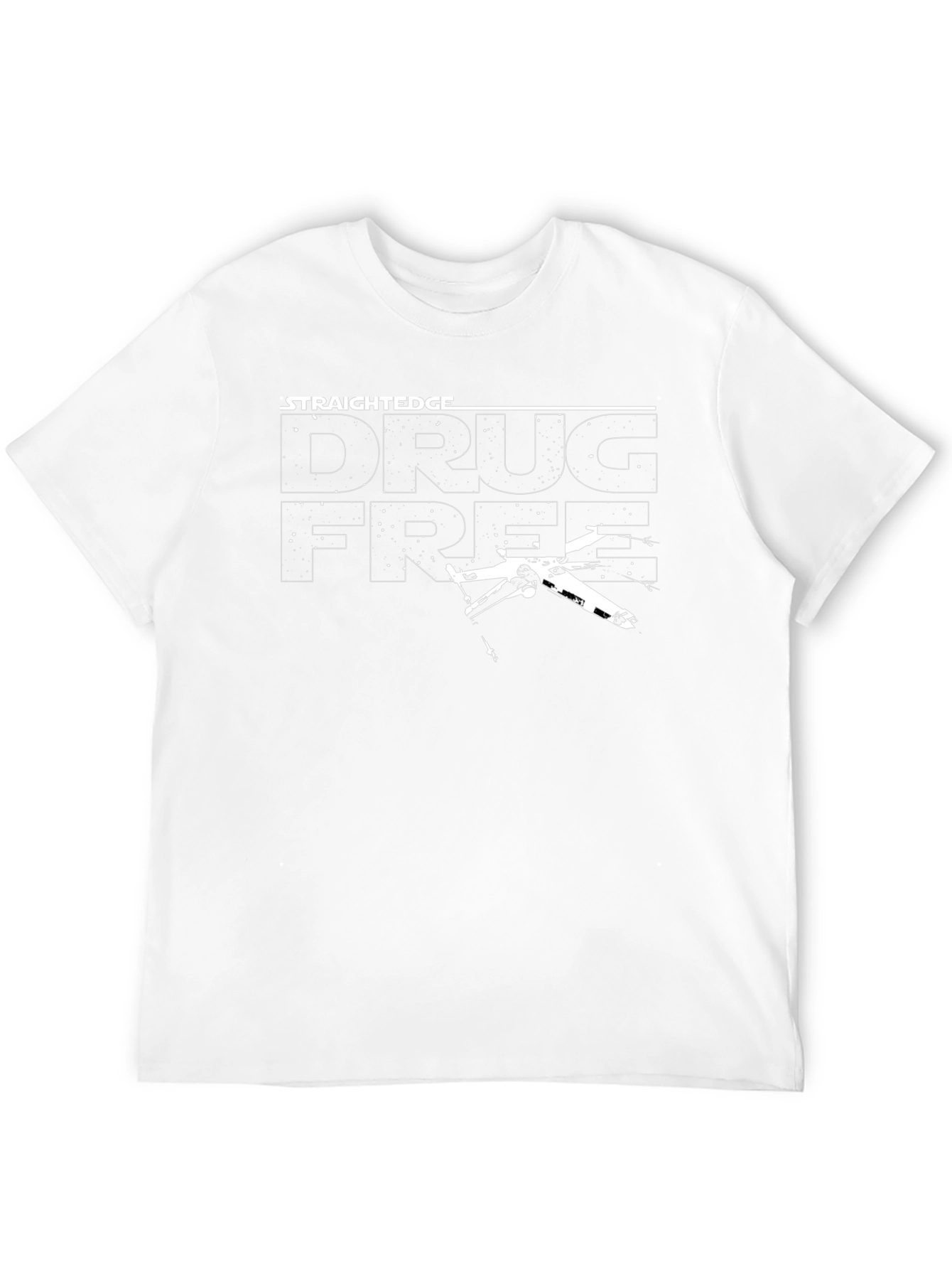Straight Edge Drug Free Star Wars Style T-Shirt