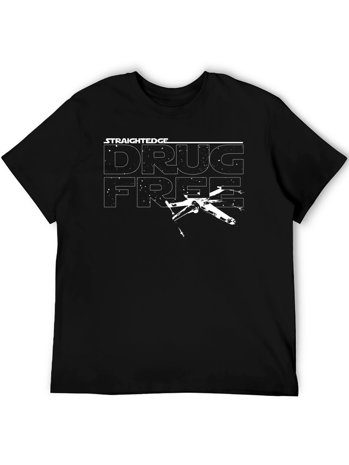 Straight Edge Drug Free Star Wars Style T-Shirt