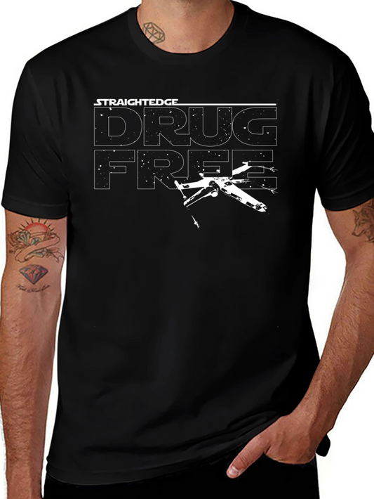 Straight Edge Drug Free Star Wars Style T-Shirt