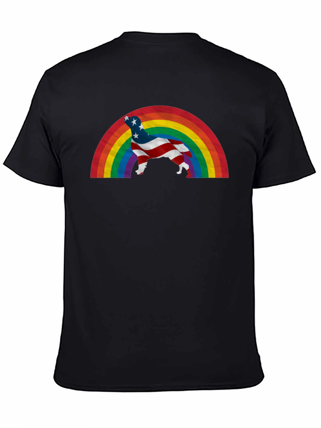 American Dog Rainbow T-Shirt