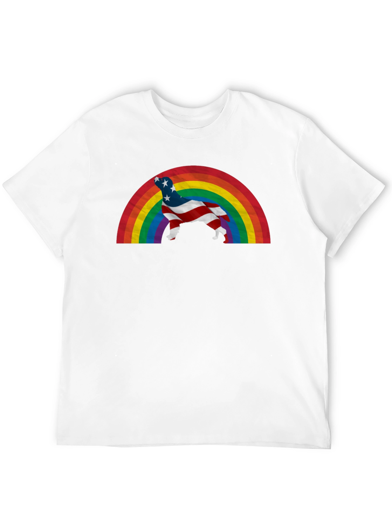 American Dog Rainbow T-Shirt