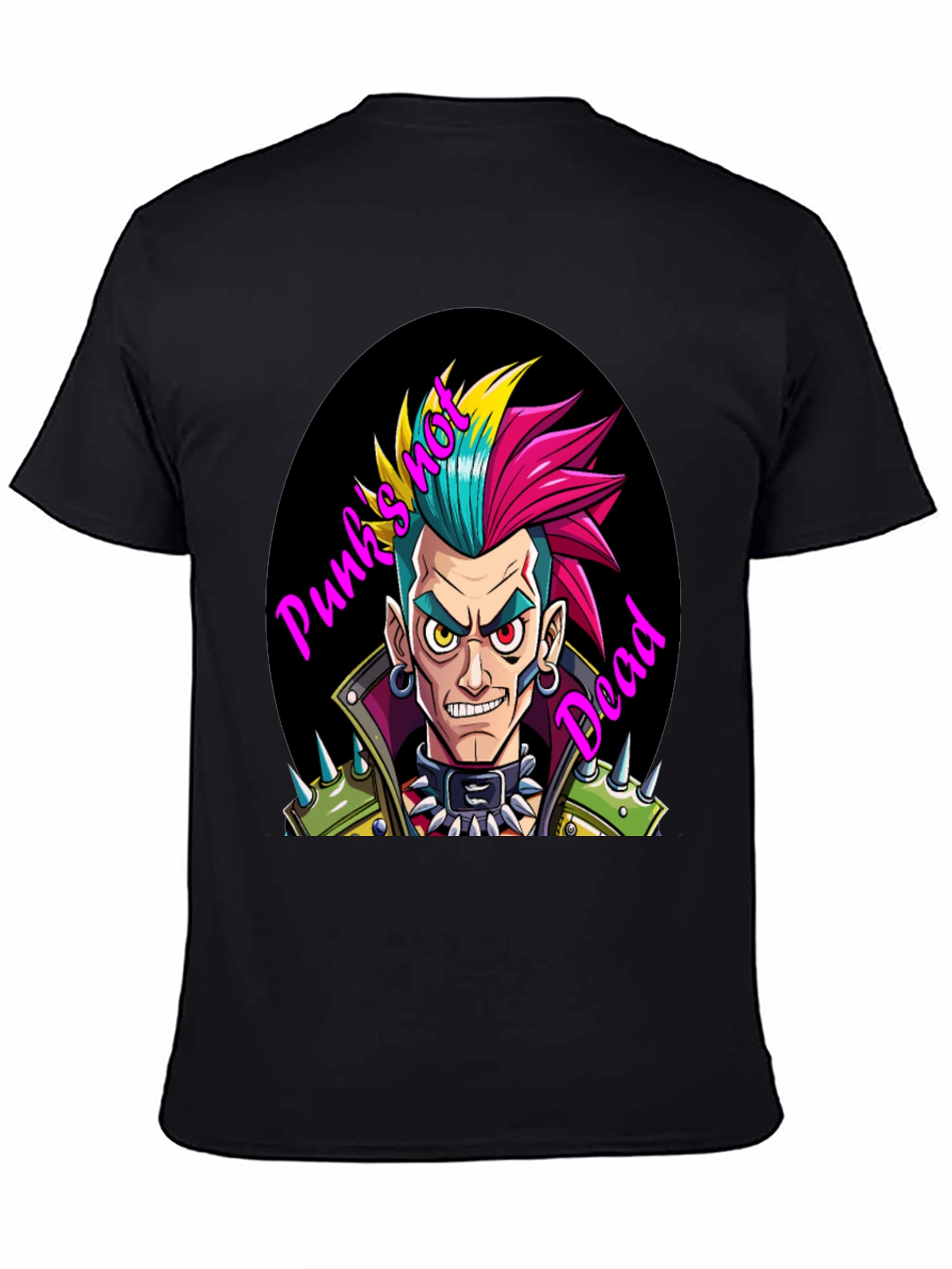 Punks Not Dead Graphic Tee - Black