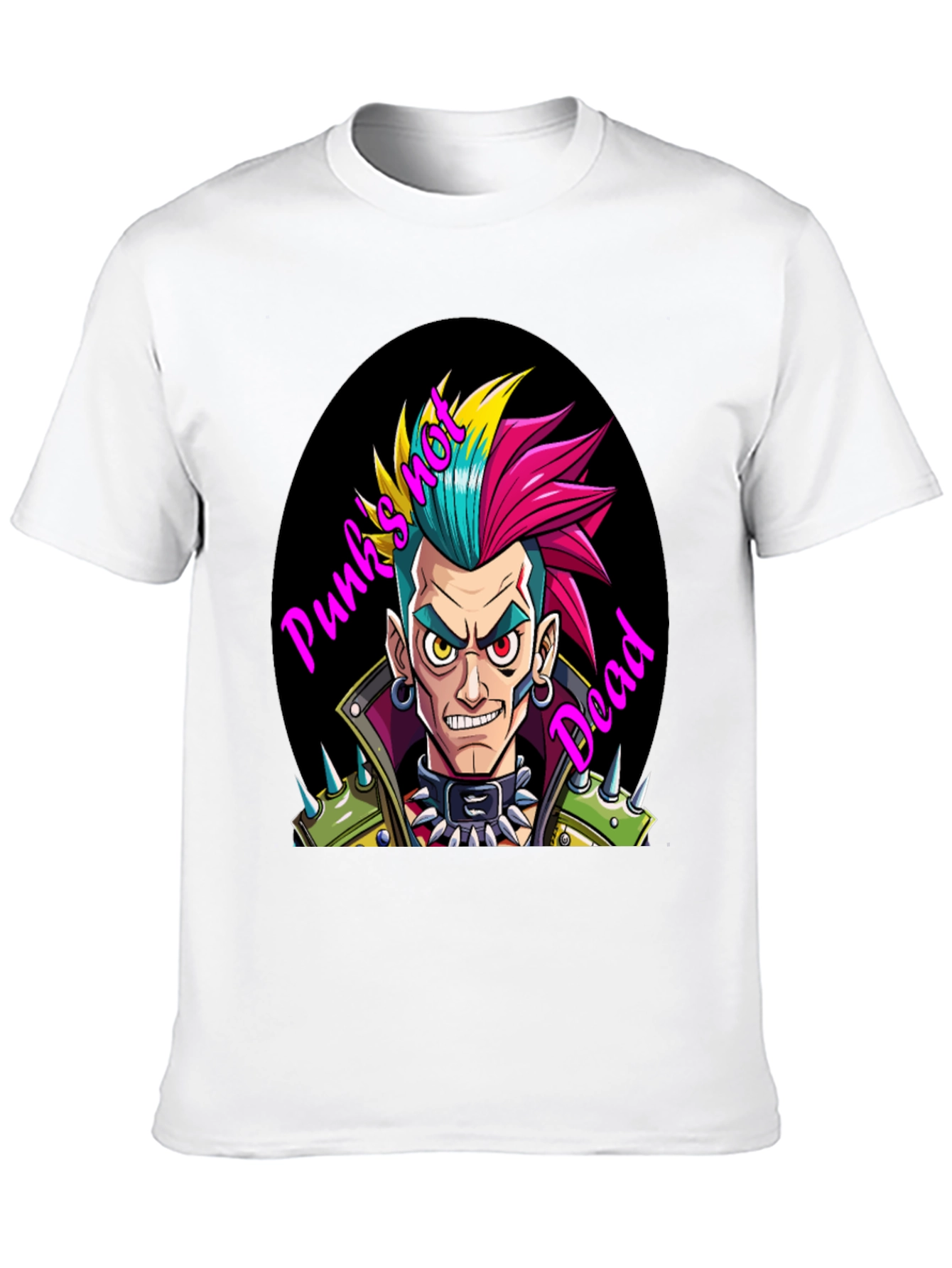Punks Not Dead Graphic Tee - Black