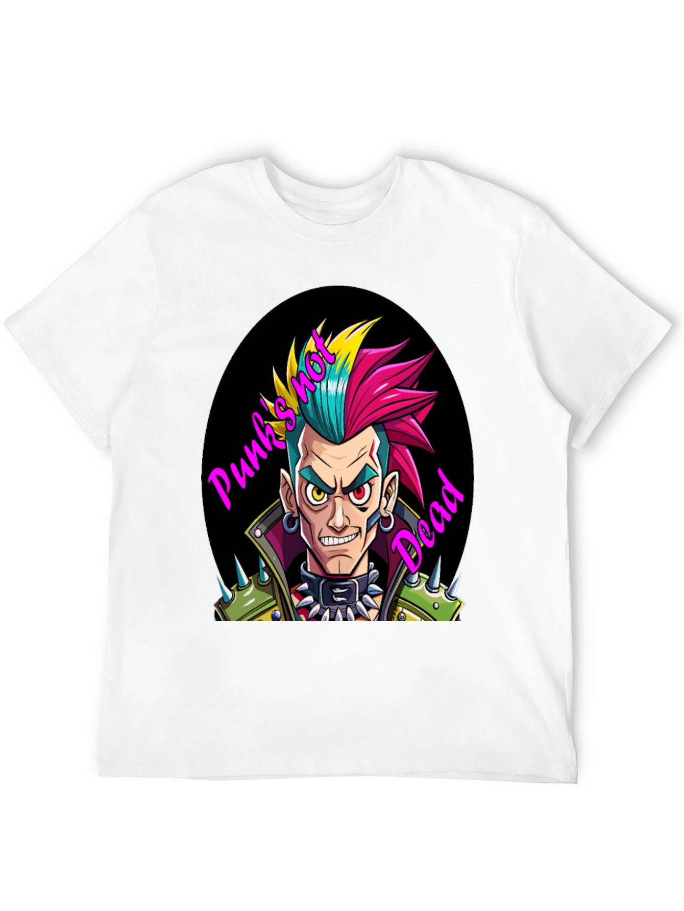 Punks Not Dead Graphic Tee - Black
