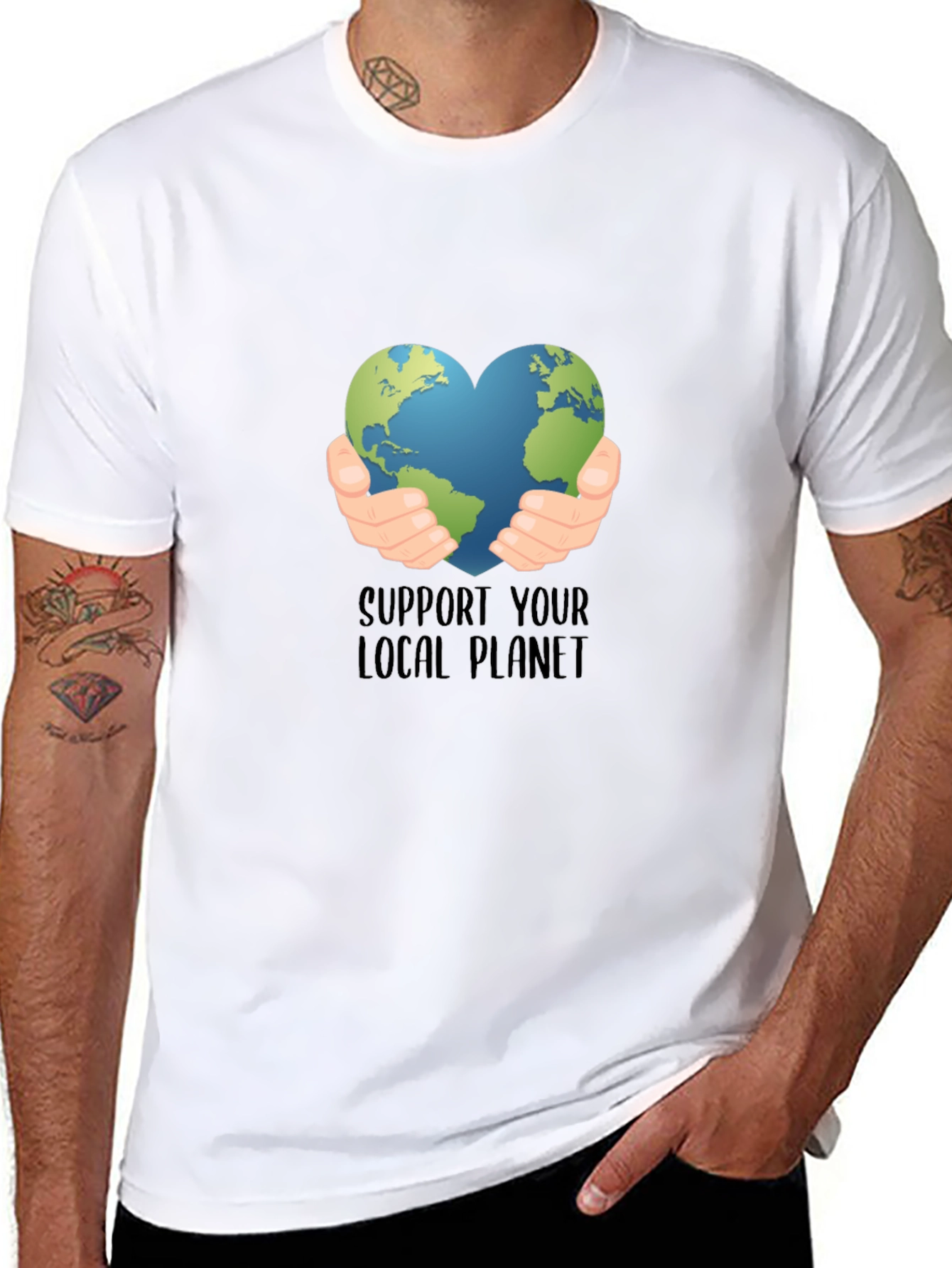 Eco-Friendly Planet Love T-Shirt