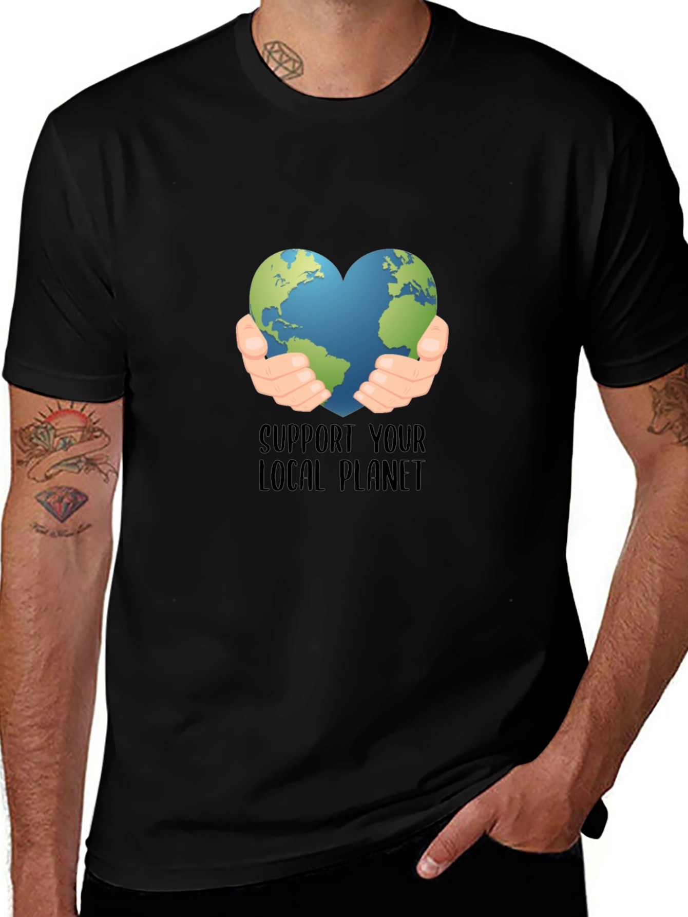 Eco-Friendly Planet Love T-Shirt