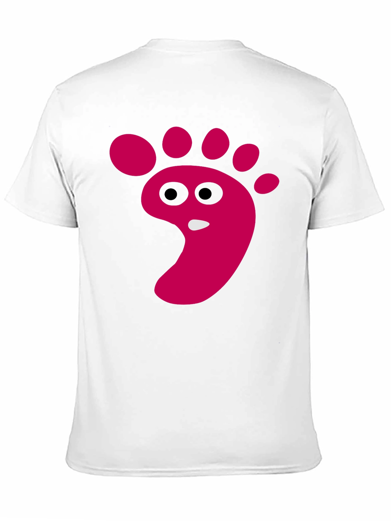 Funny Footprint Graphic T-Shirt - Black Cotton Tee