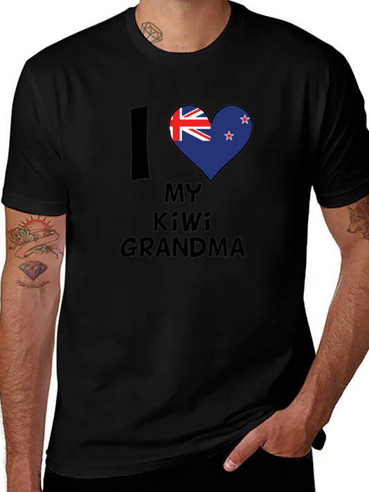I Heart My Kiwi Grandma T-Shirt - New Zealand Pride Tee