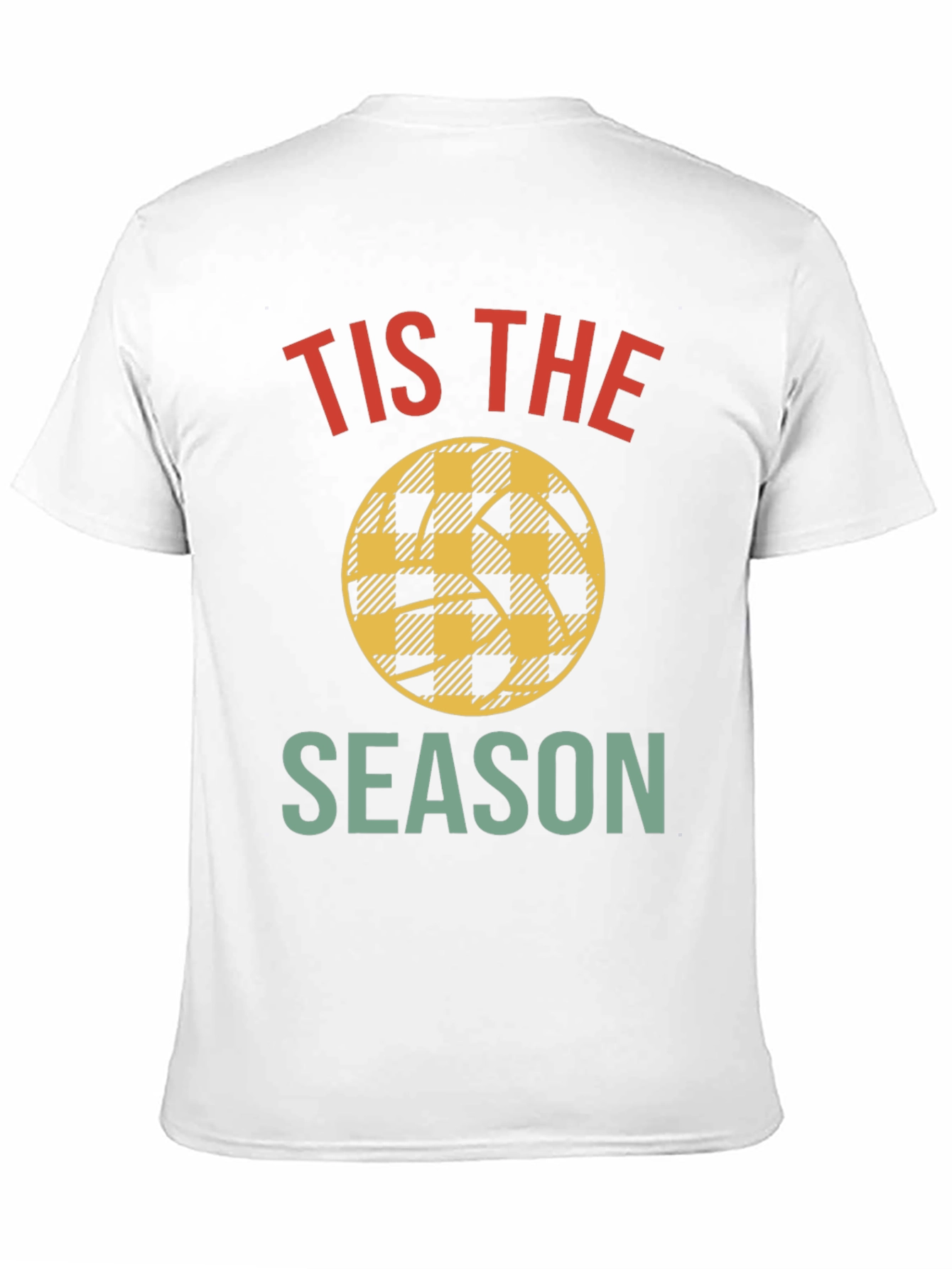 Tis The Season Basketball Plaid Tee