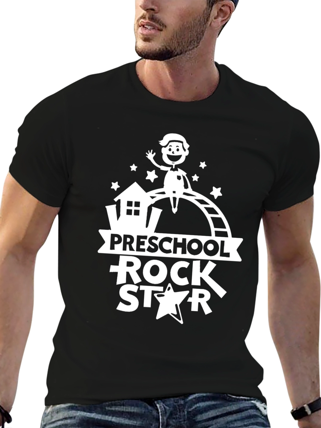 Preschool Rock Star Black T-Shirt