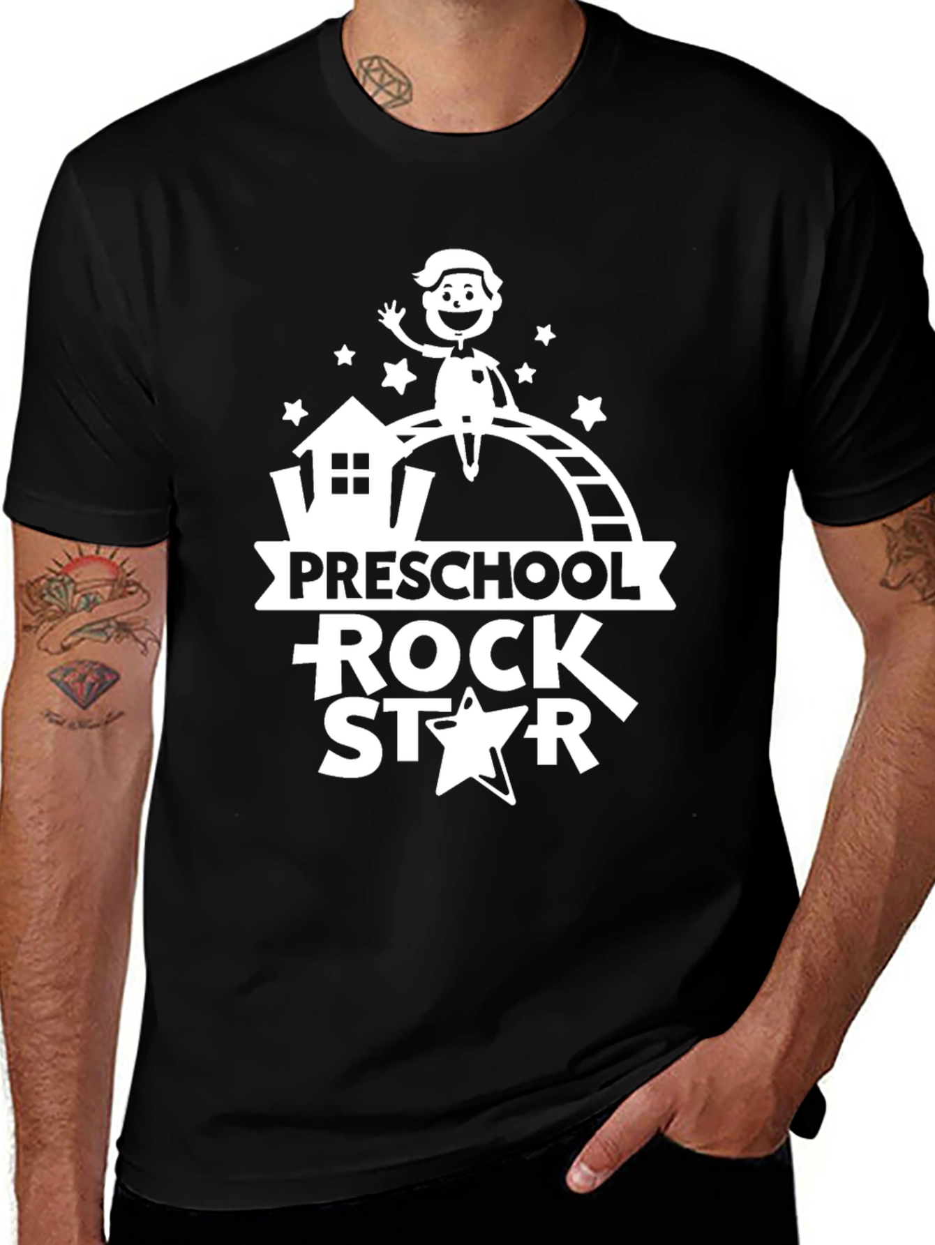 Preschool Rock Star Black T-Shirt