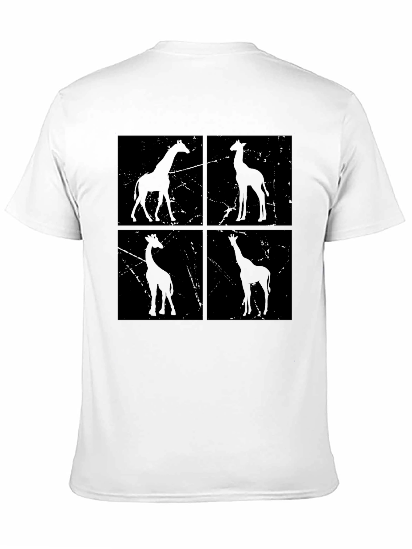 Giraffe Silhouette T-Shirt - Unisex Black Graphic Tee