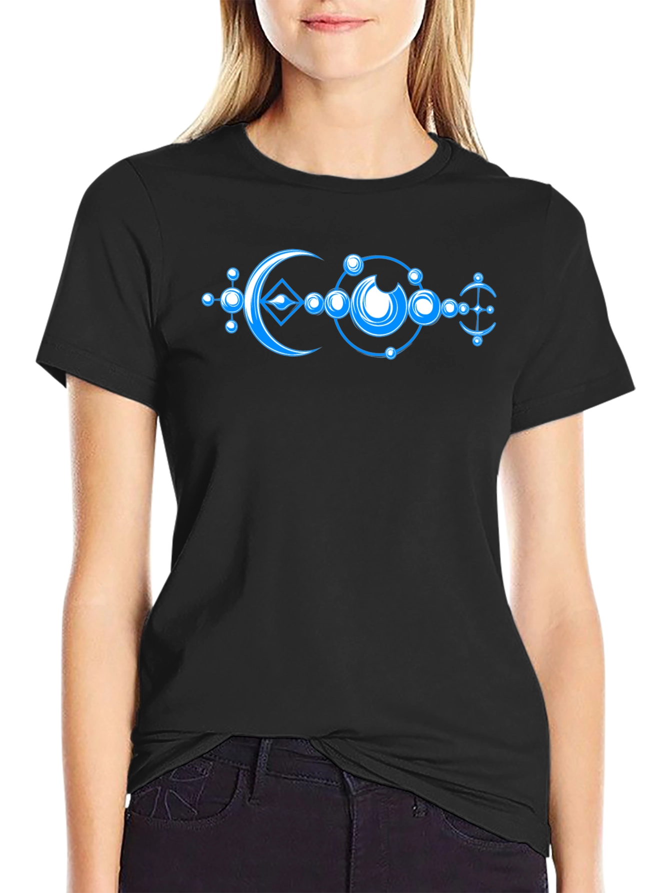 Mystic Moon Geometric Graphic Tee
