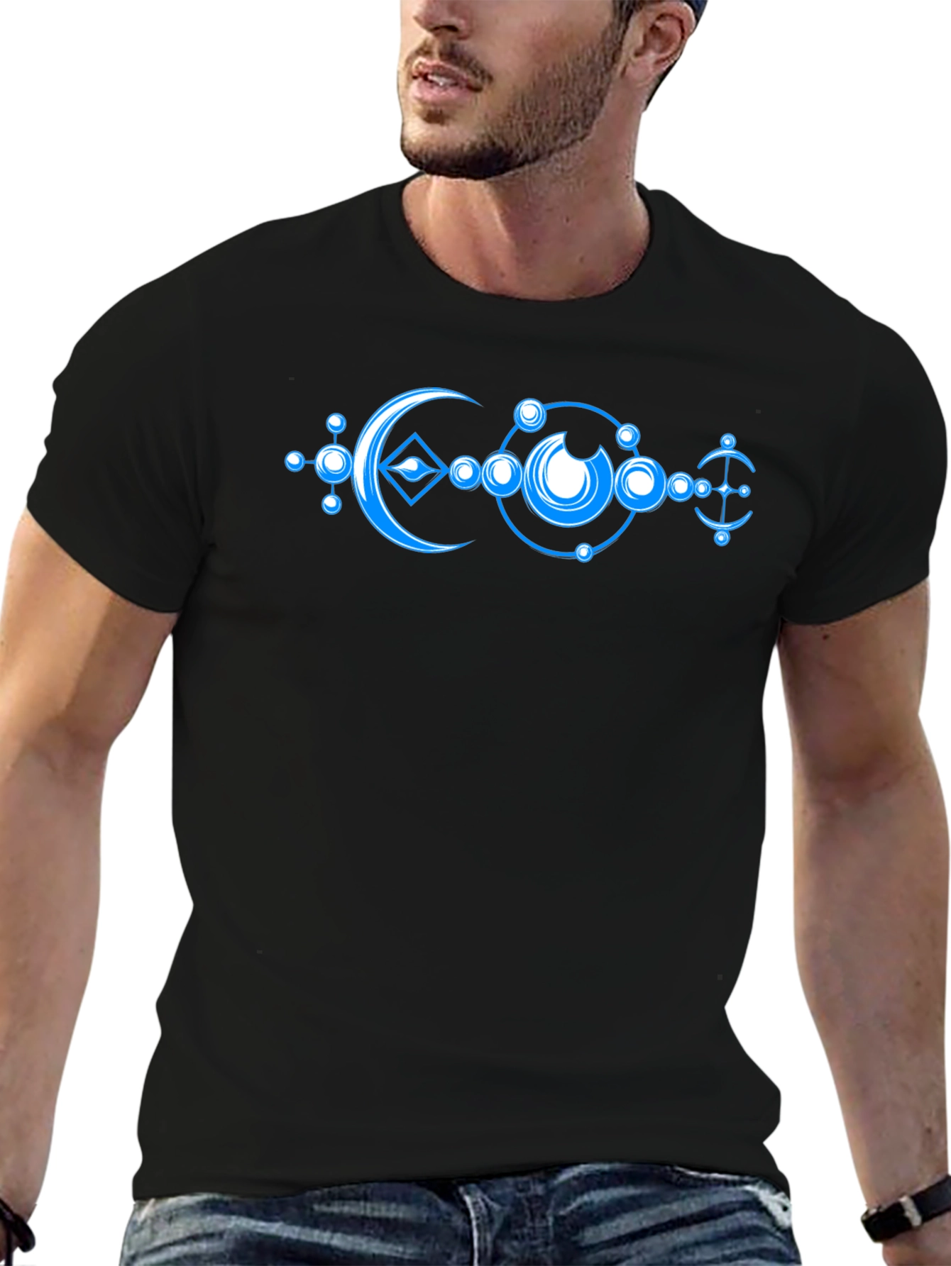 Mystic Moon Geometric Graphic Tee