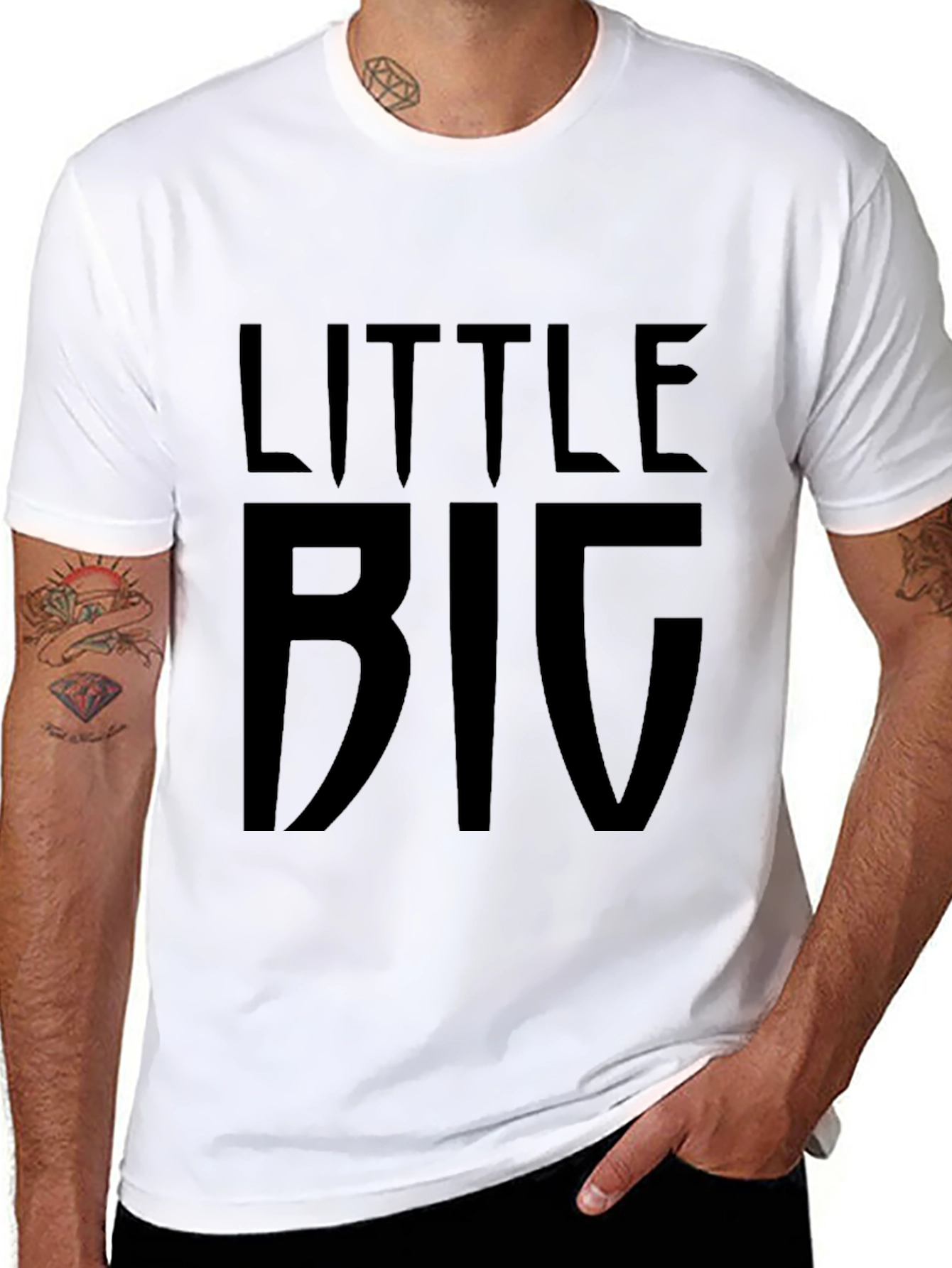 Little Big Black Graphic Tee Shirt