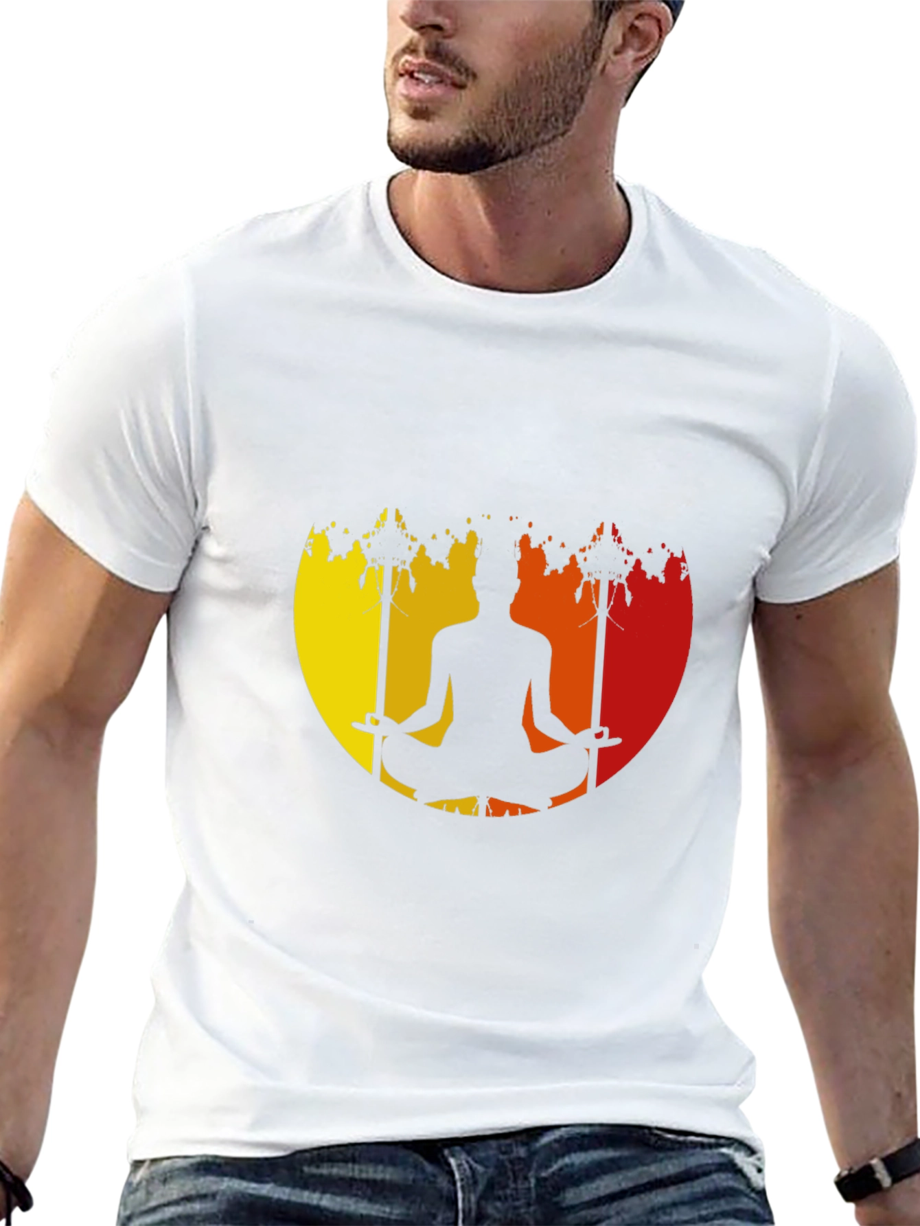 Meditate Sunset T-Shirt - Yoga Inspired Graphic Tee