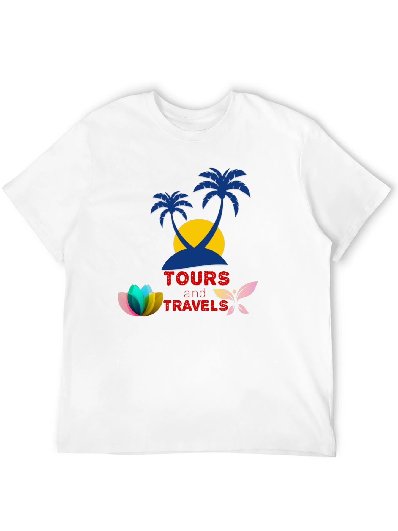 Tours and Travels Black Graphic Tee