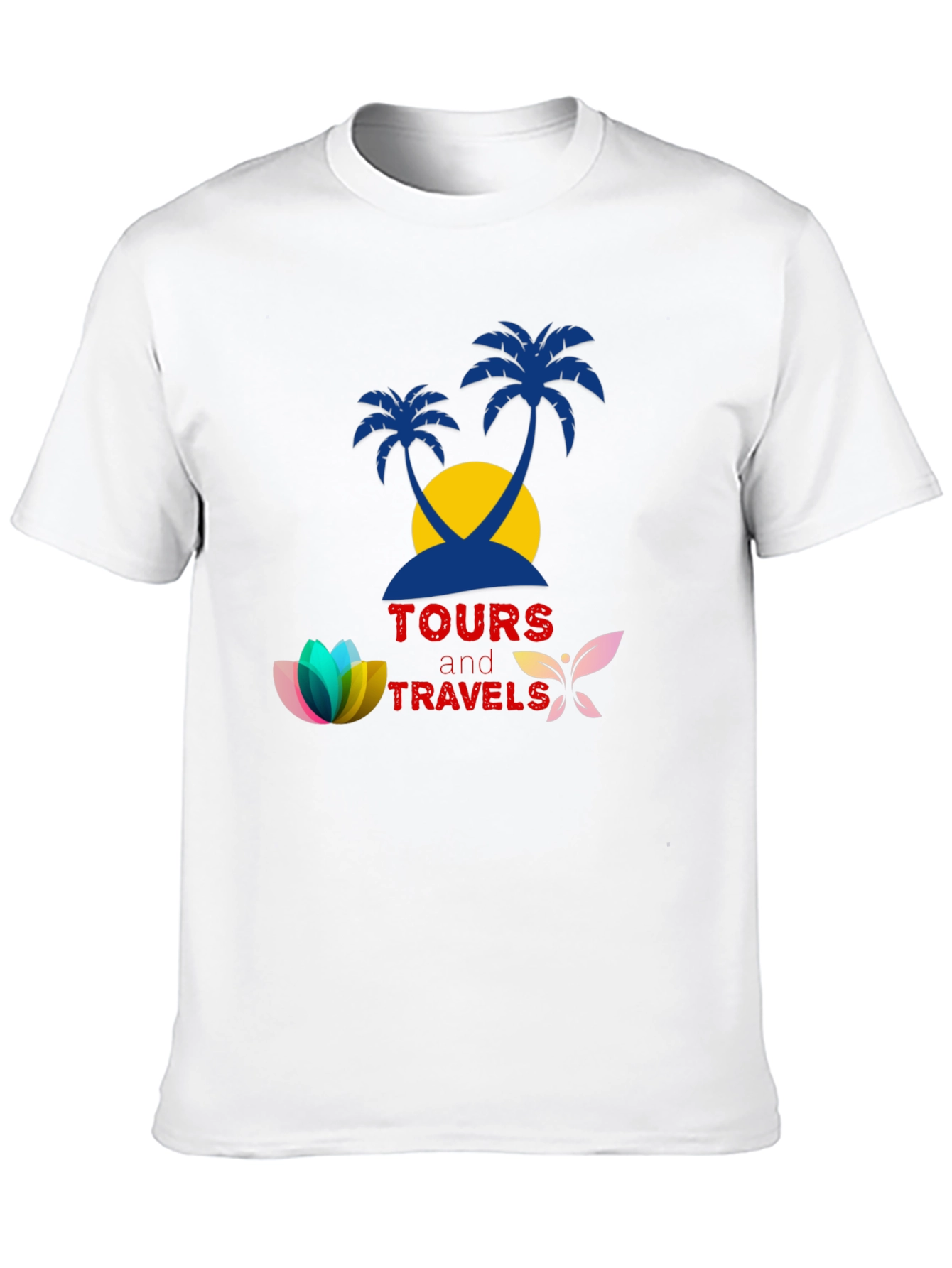 Tours and Travels Black Graphic Tee