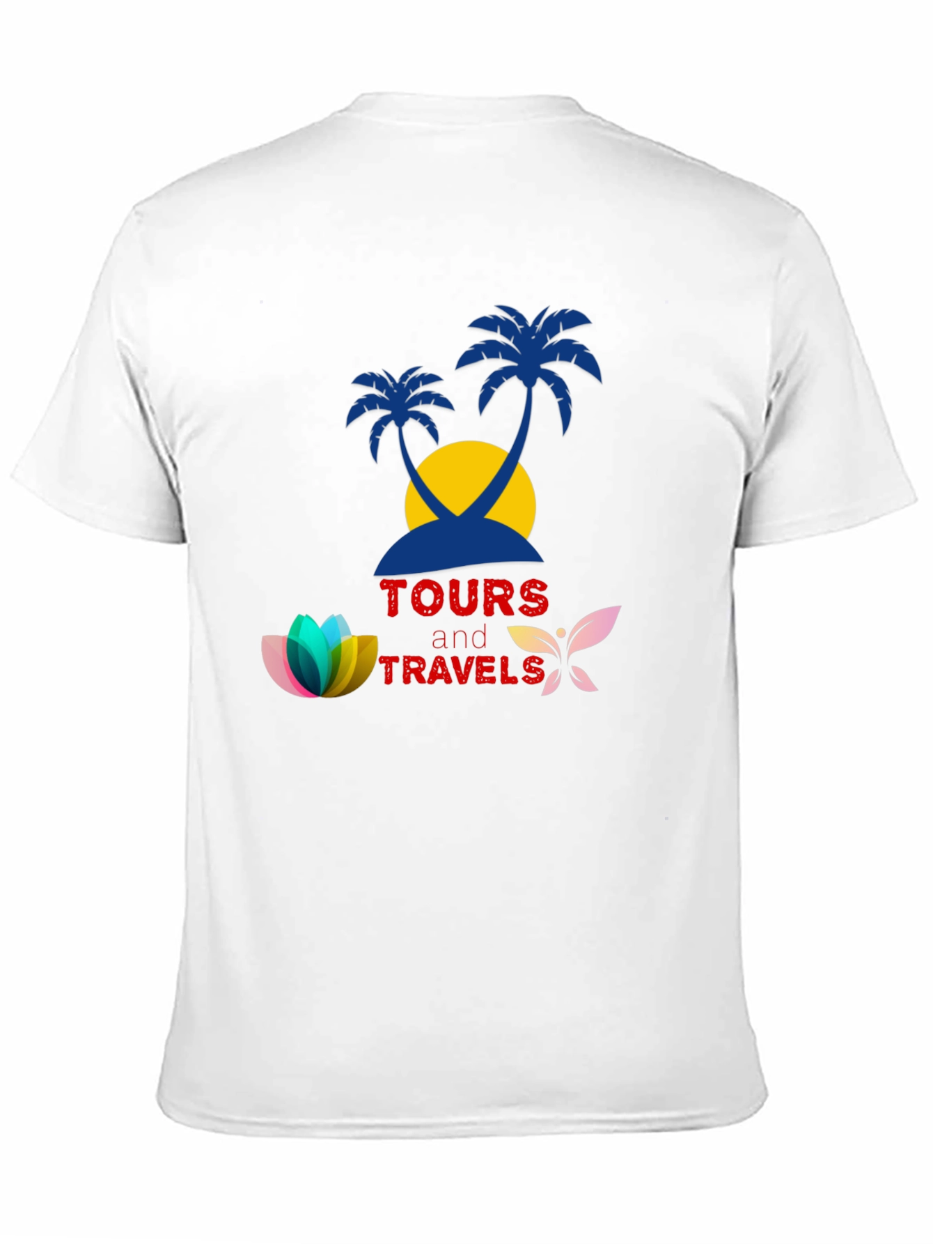 Tours and Travels Black Graphic Tee