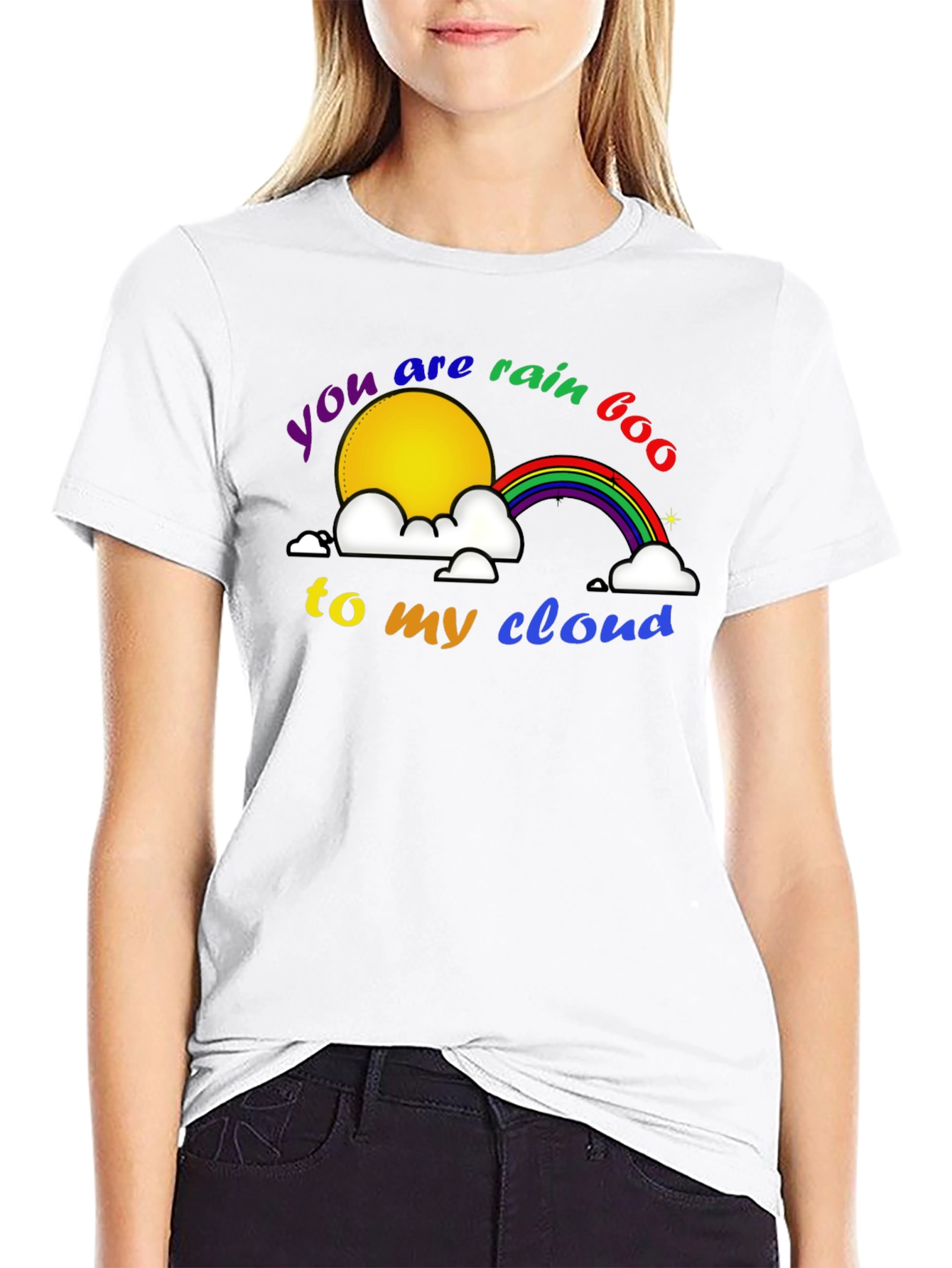 Rainbow Cloud Graphic T-Shirt