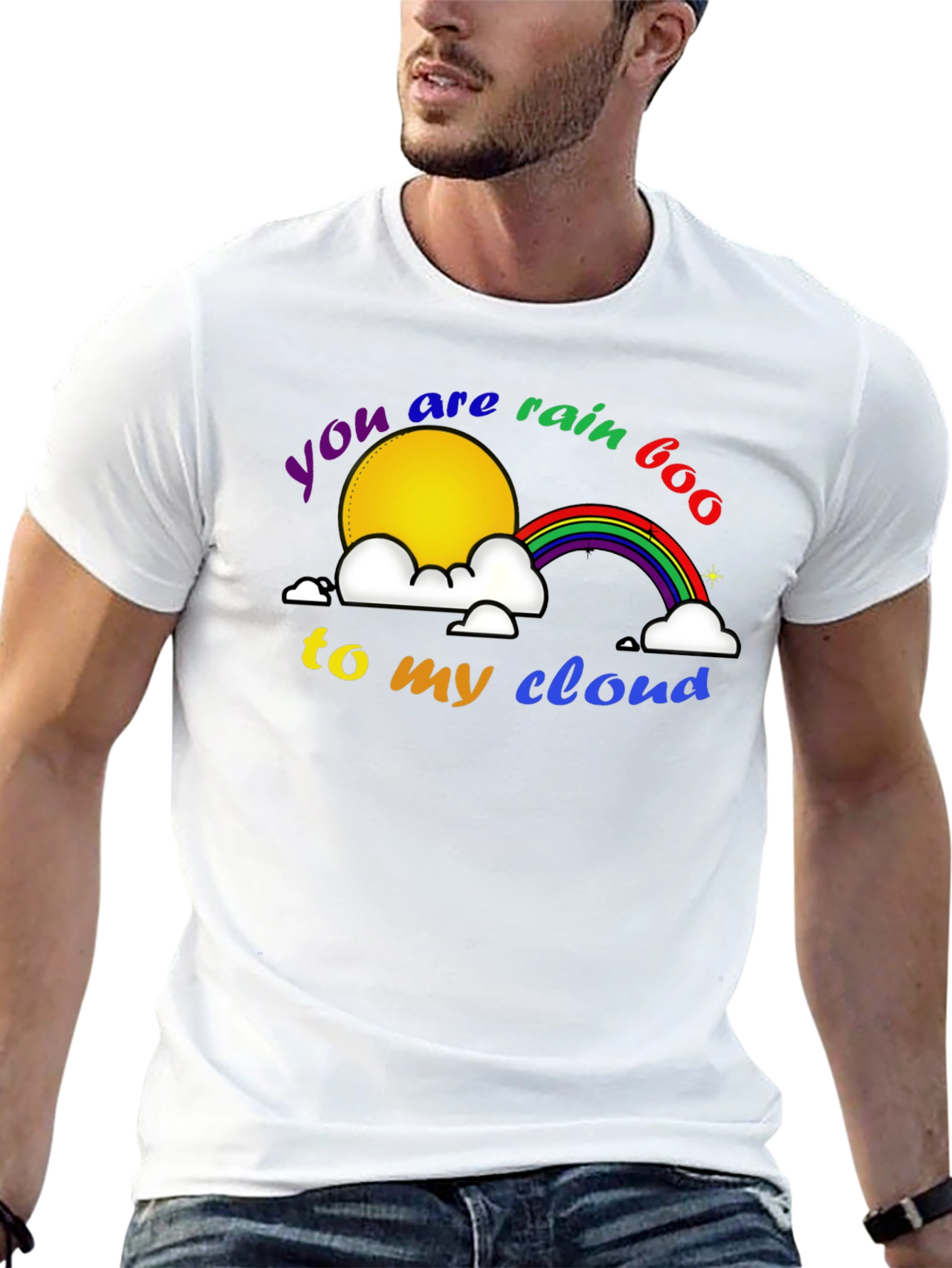 Rainbow Cloud Graphic T-Shirt