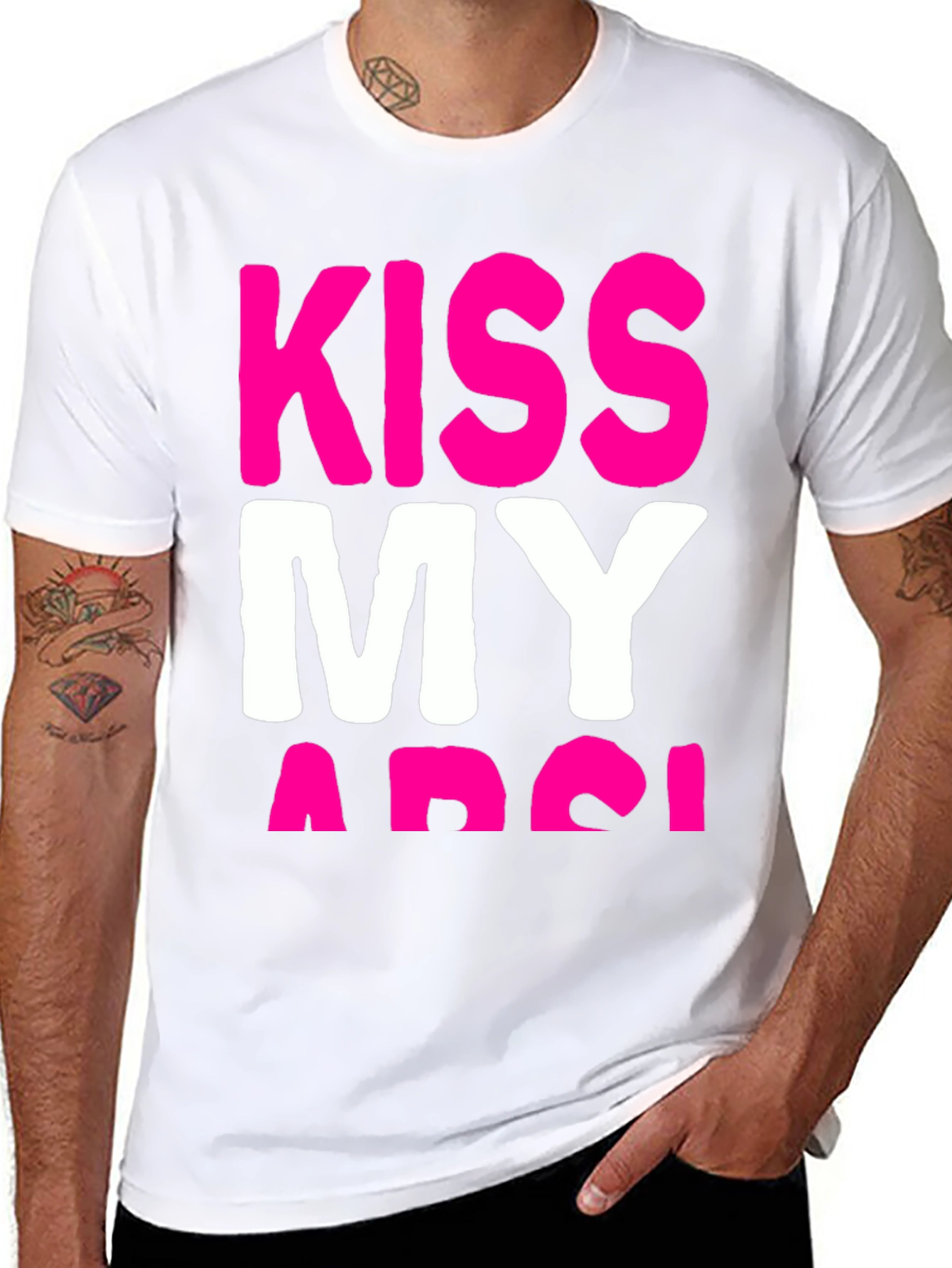 Kiss My Arse T-Shirt - Bold Graphic Tee