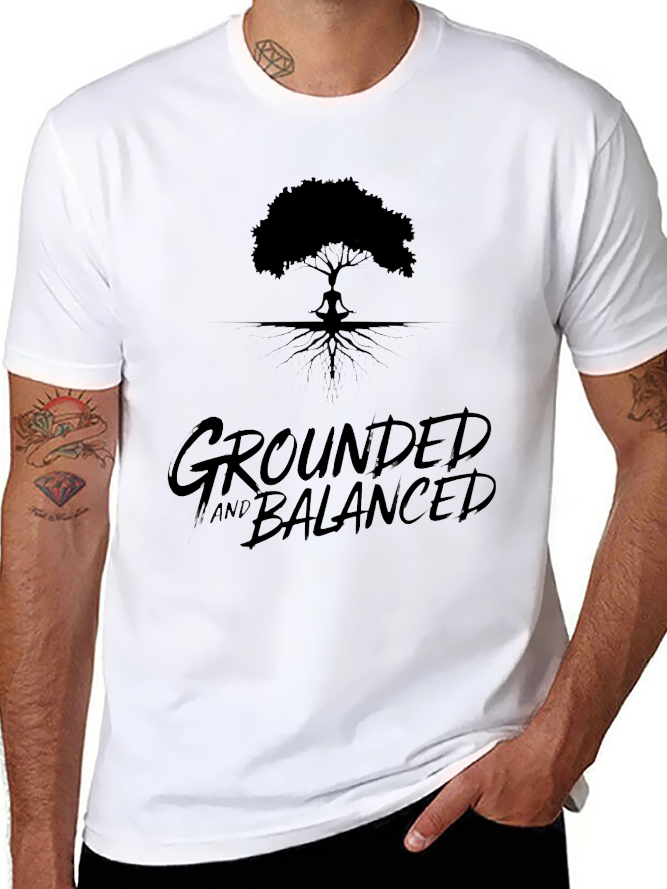 Grounded and Balanced Yoga Tree T-Shirt