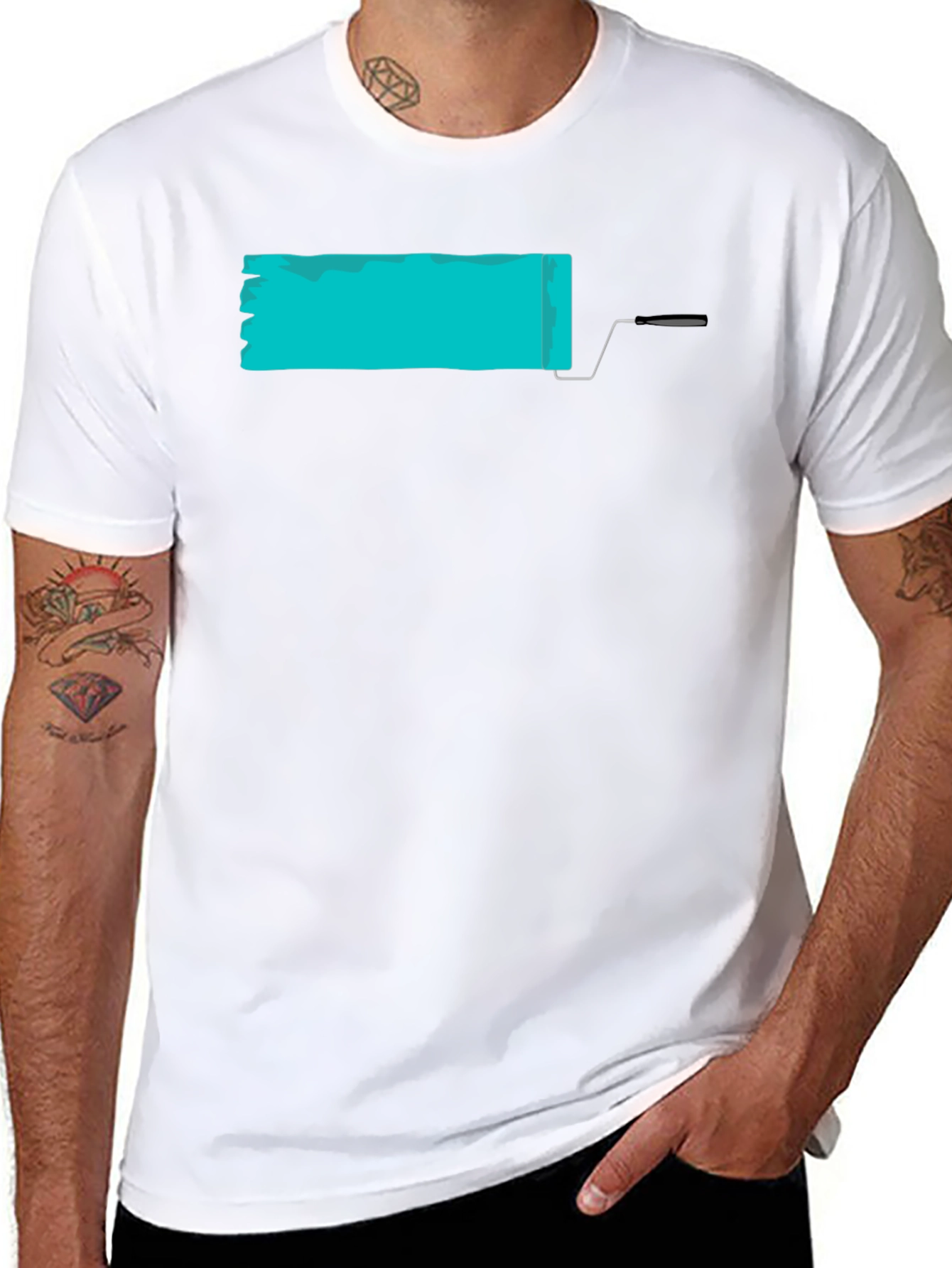 Paint Roller T-Shirt - Cool Graphic Tee