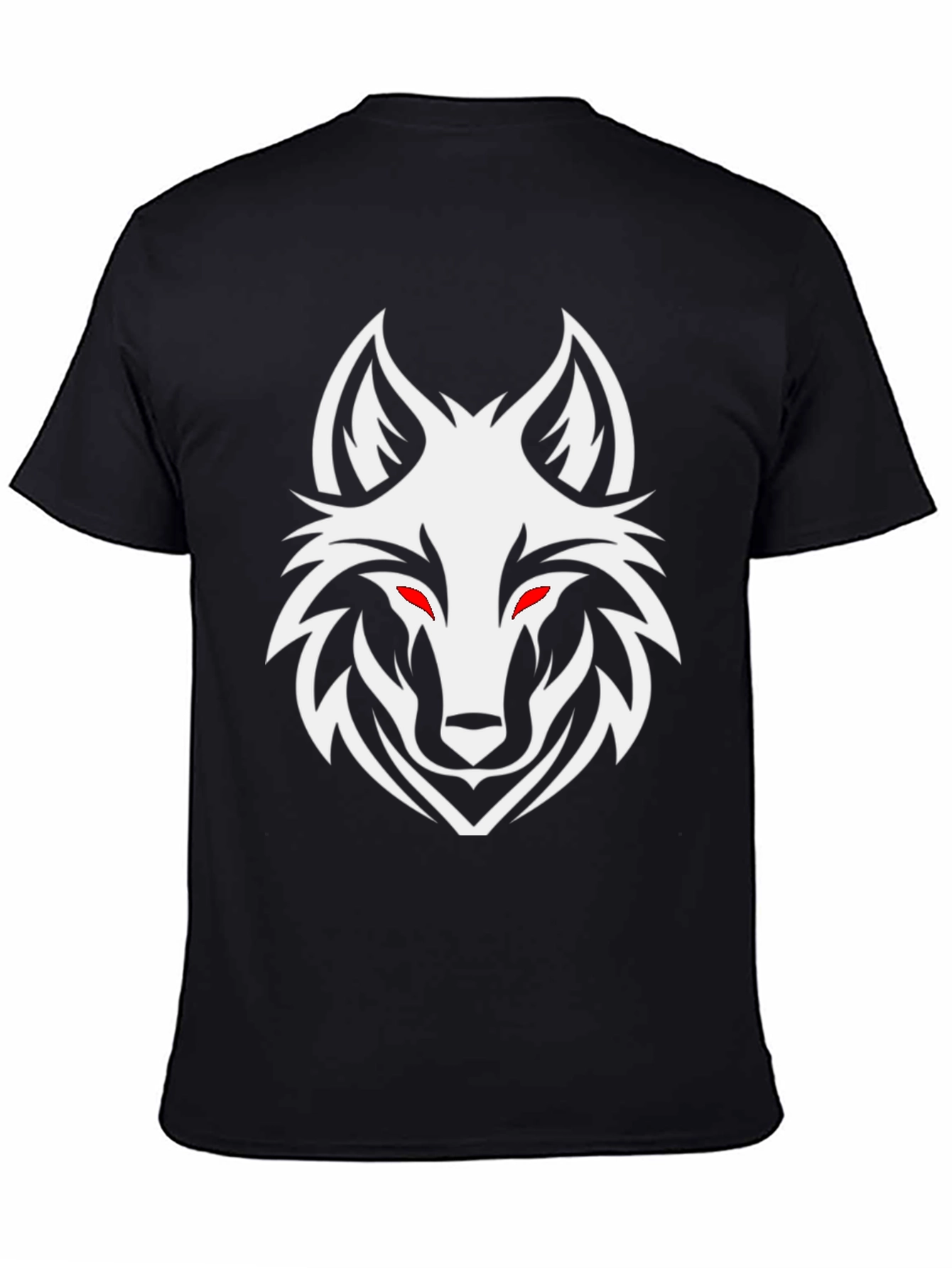 Black Wolf Head Graphic Tee