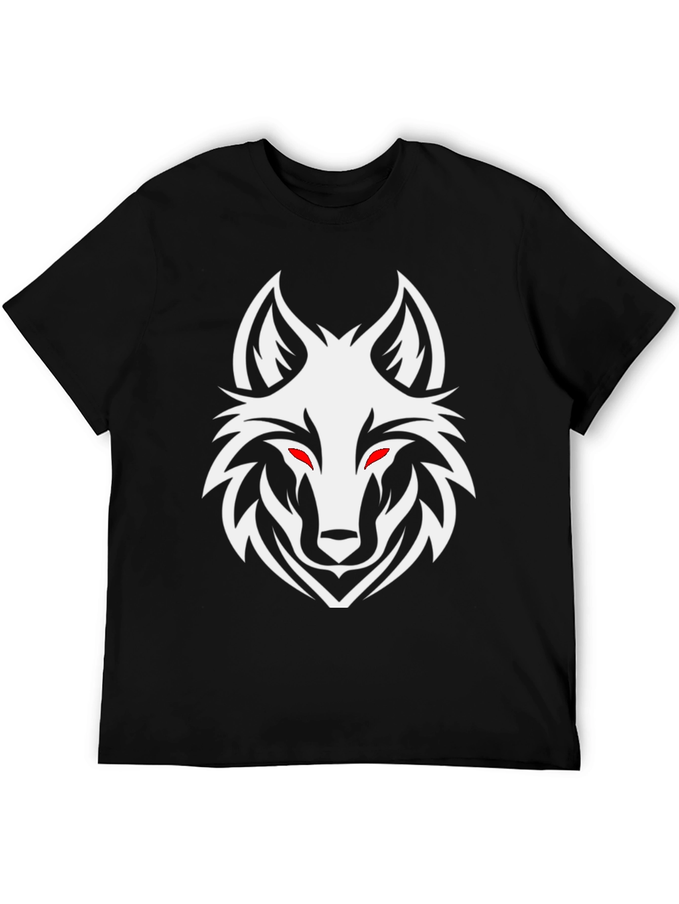 Black Wolf Head Graphic Tee