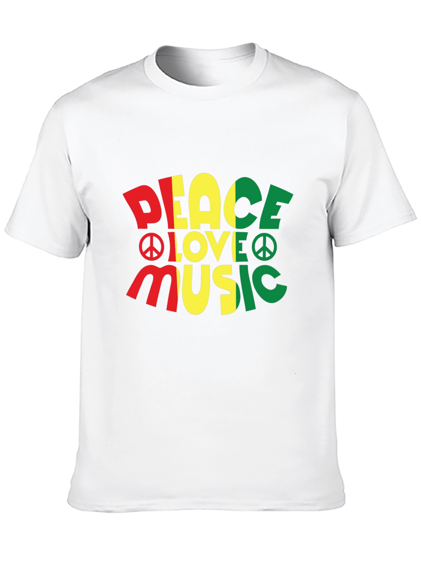 Peace Love Music Rasta T-Shirt