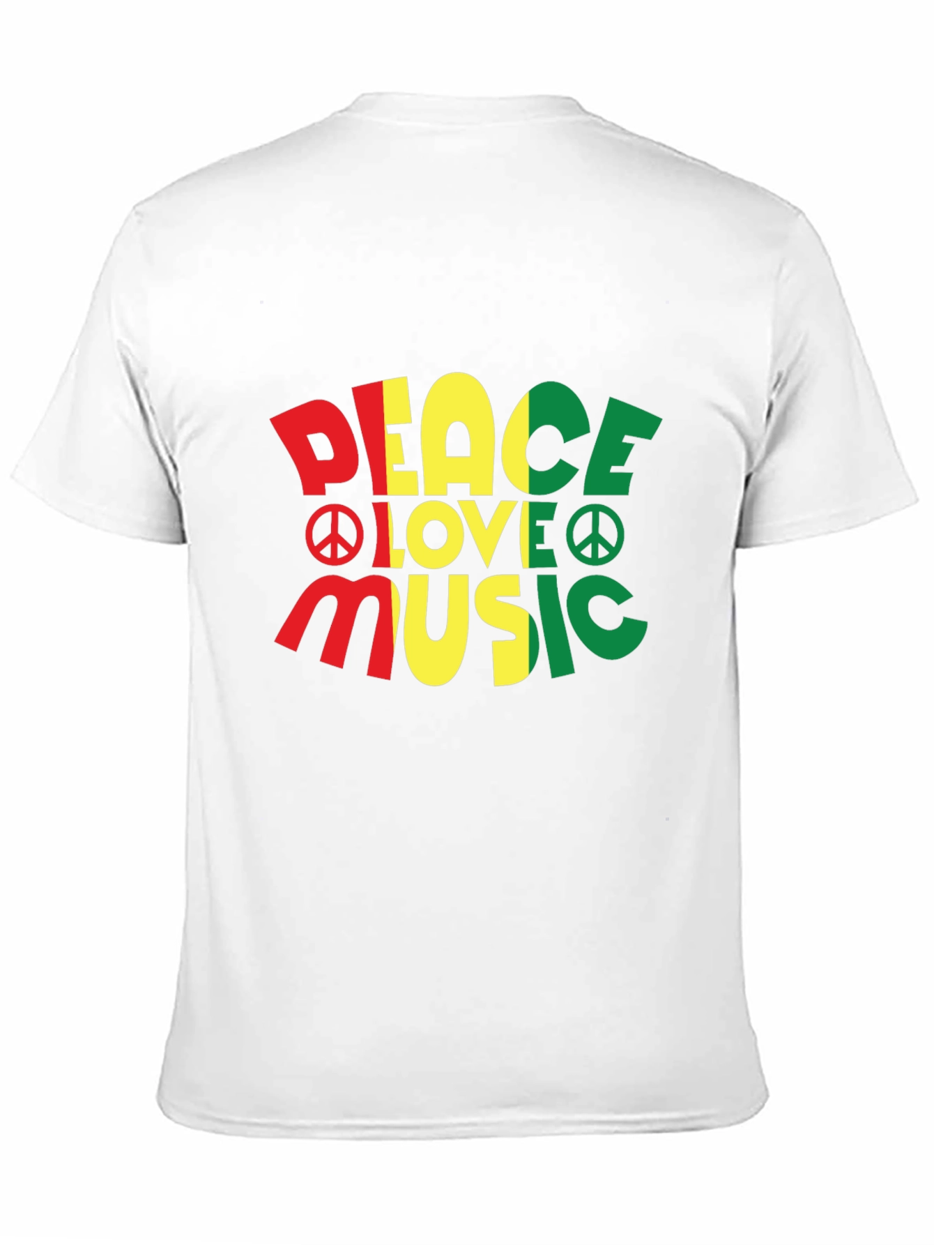Peace Love Music Rasta T-Shirt