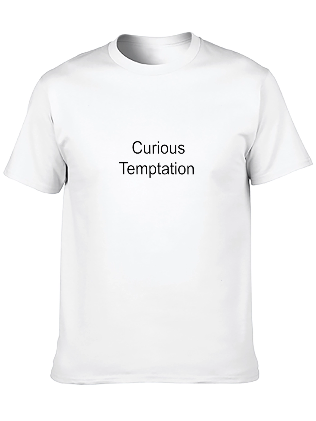 Curious Temptation Black T-Shirt for Men