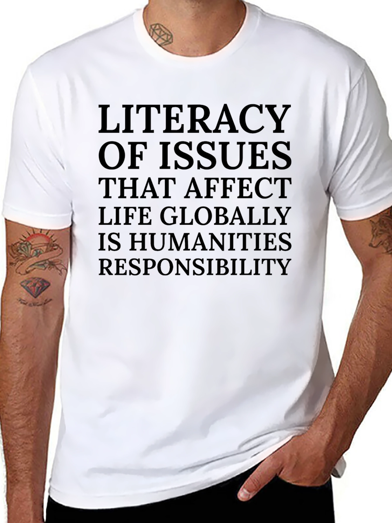 Literacy of Issues T-Shirt - Global Responsibility Tee