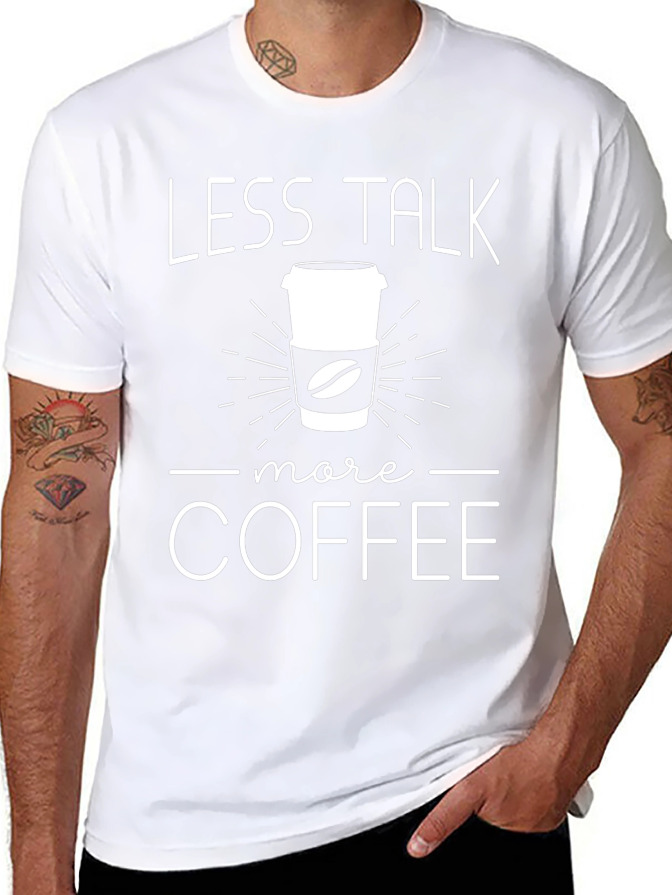 Less Talk More Coffee Graphic T-Shirt