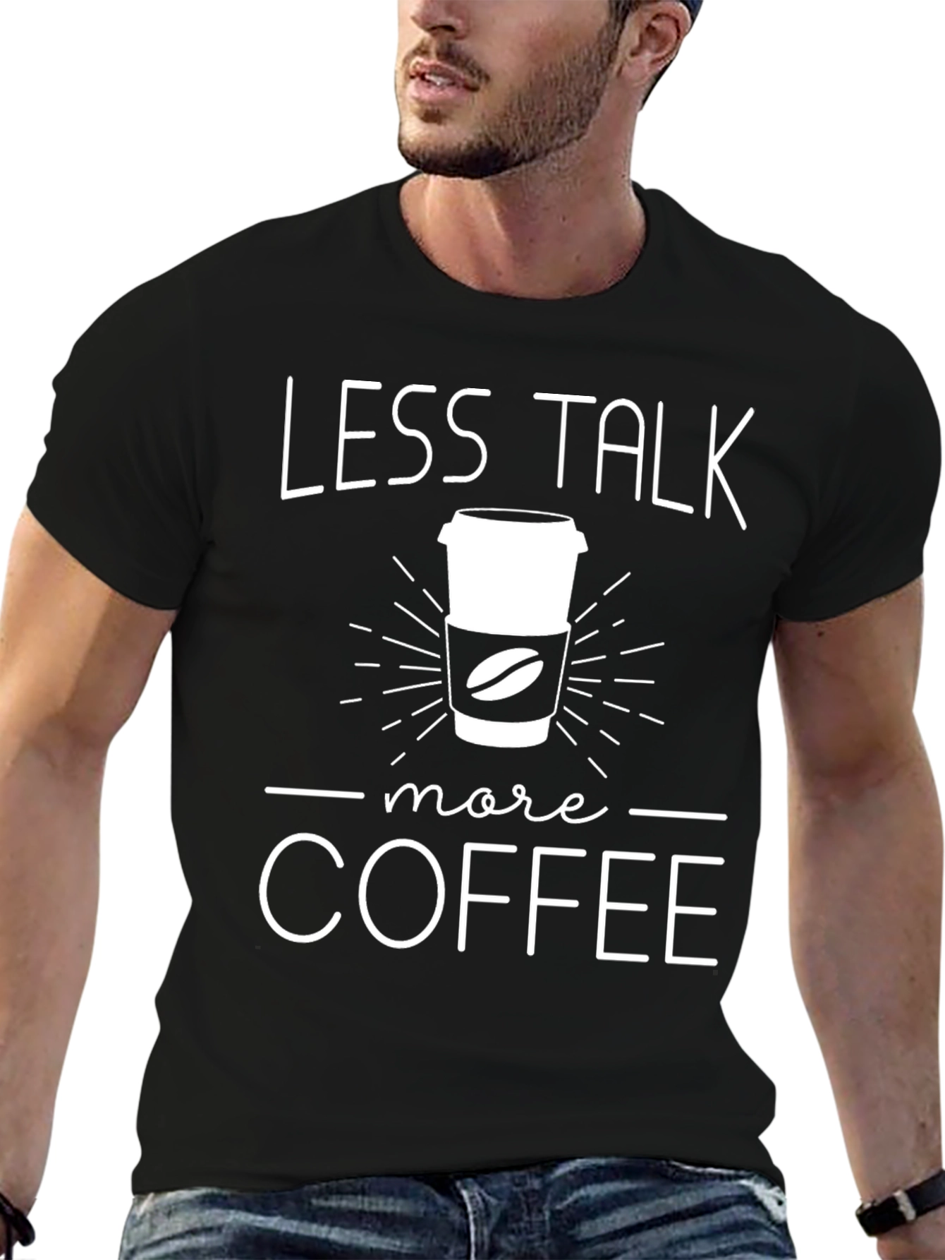 Less Talk More Coffee Graphic T-Shirt