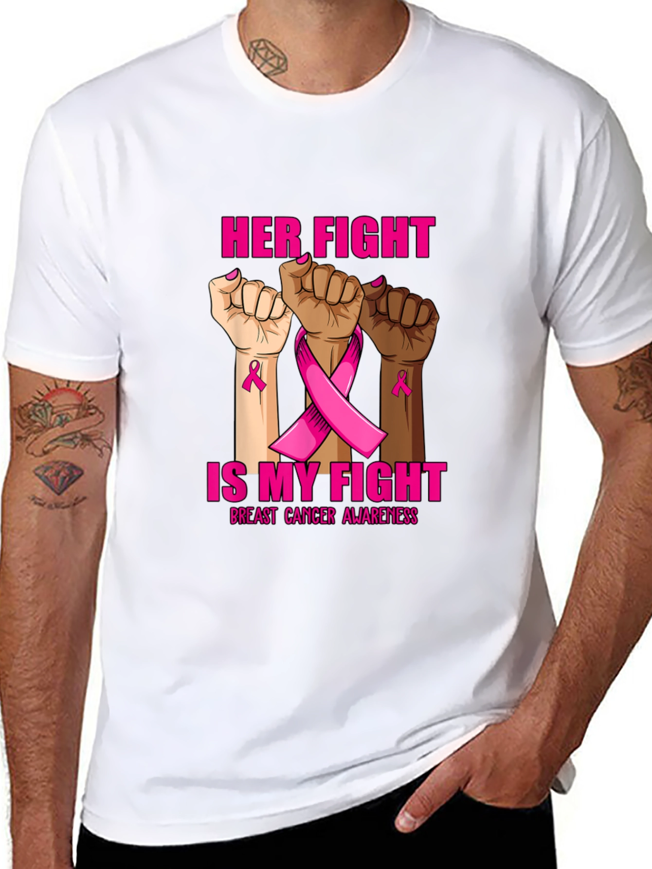 Breast Cancer Awareness Tee: Her Fight Is My Fight