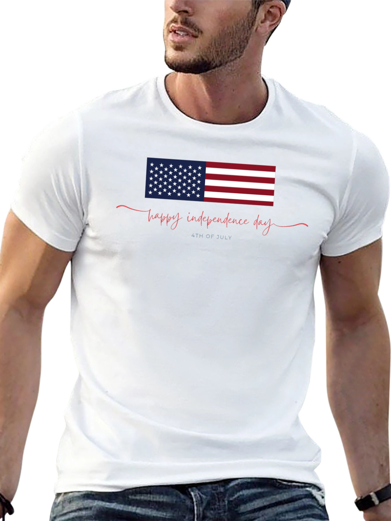 Patriotic Independence Day Graphic T-Shirt