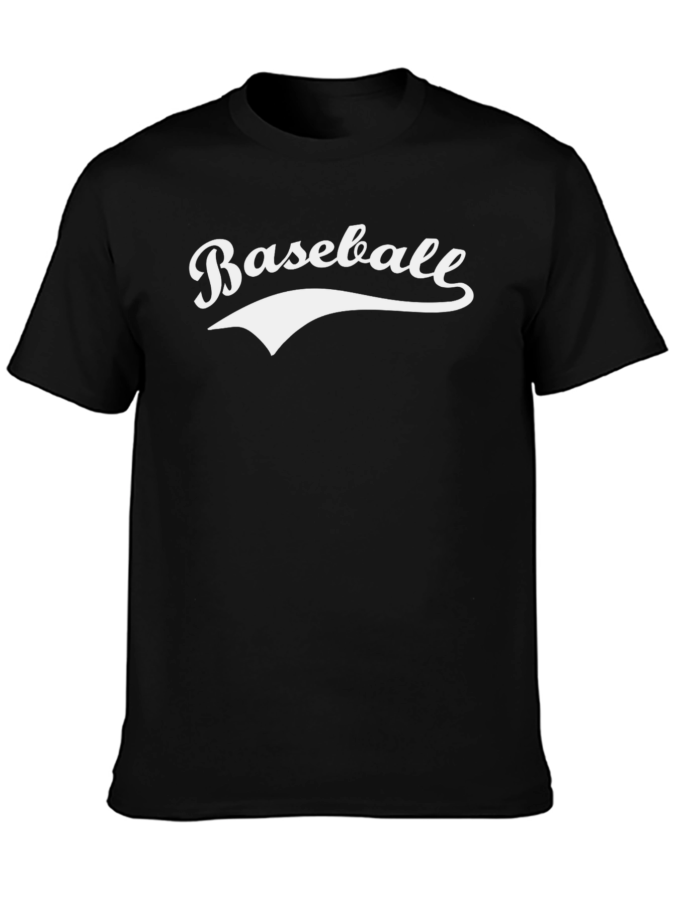 Baseball Graphic Tee - Classic Style Black