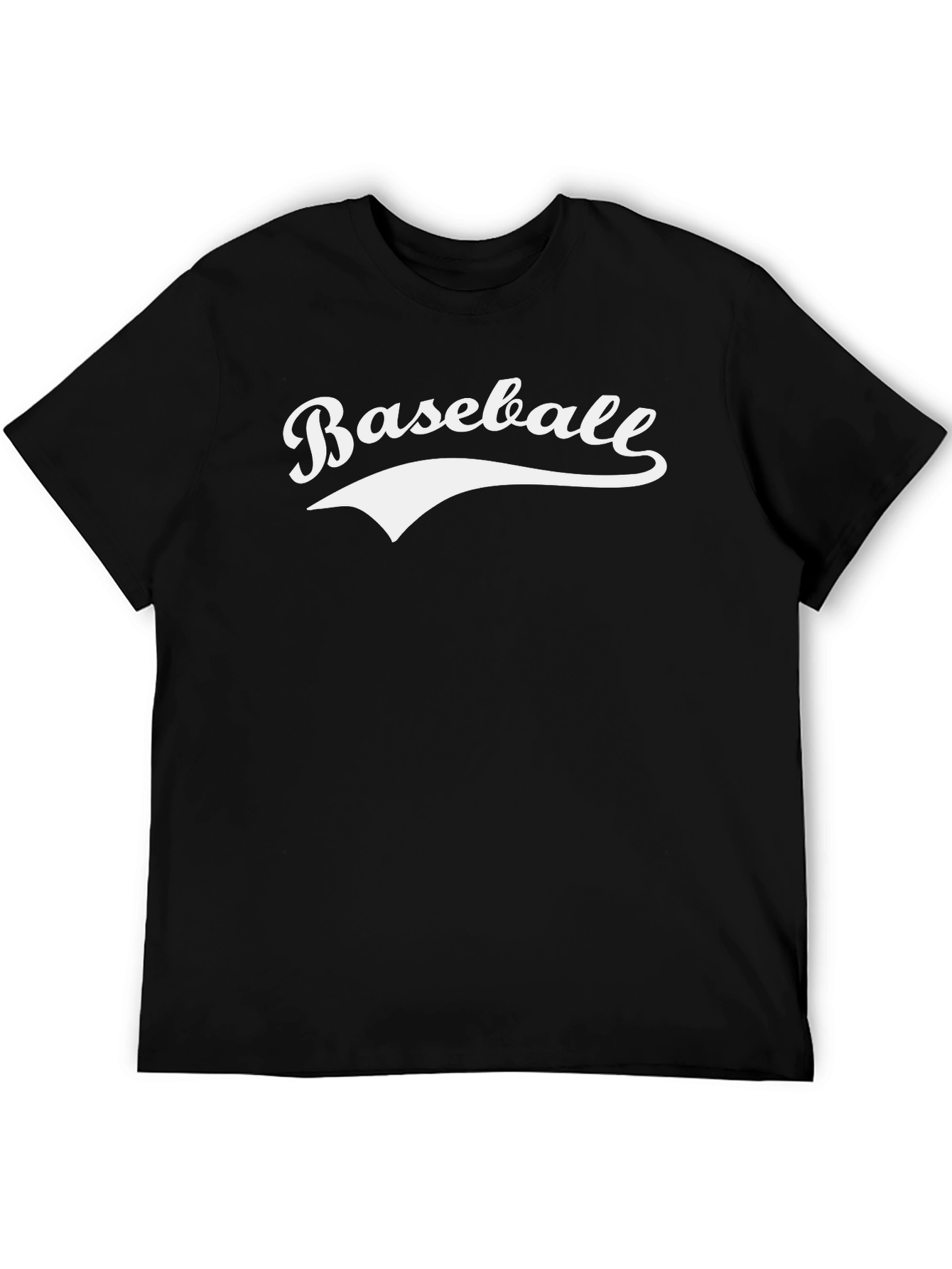 Baseball Graphic Tee - Classic Style Black
