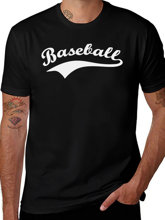 Baseball Graphic Tee - Classic Style Black