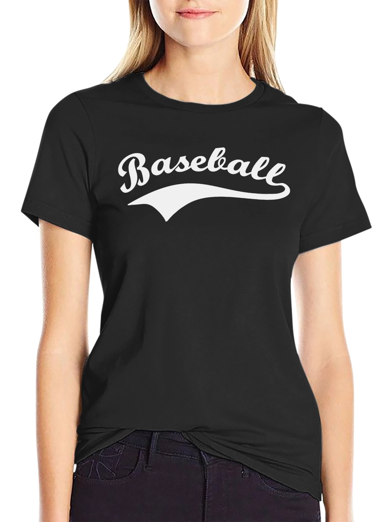 Baseball Graphic Tee - Classic Style Black