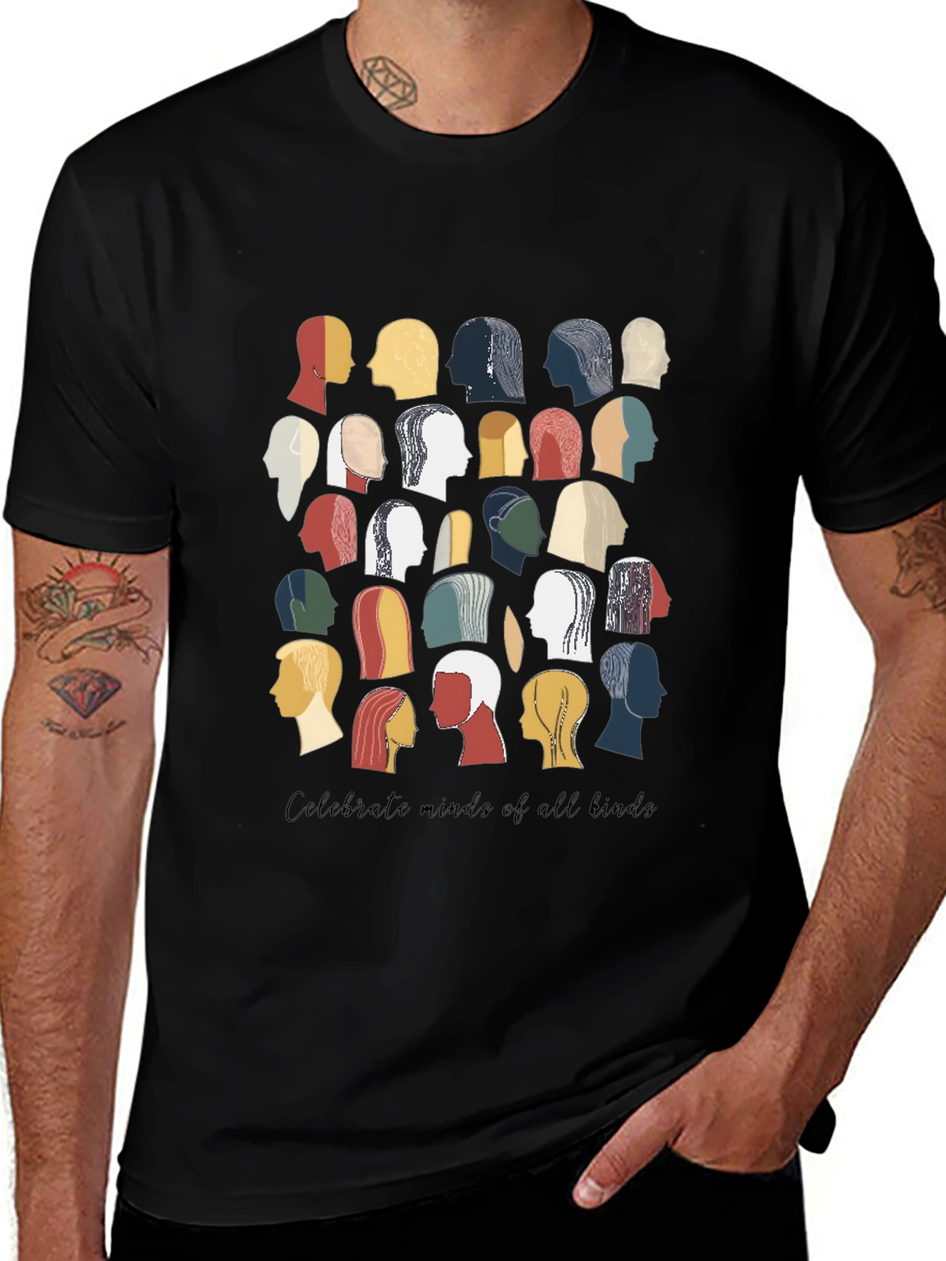 Diverse Minds Graphic Tee - Celebrate Inclusivity
