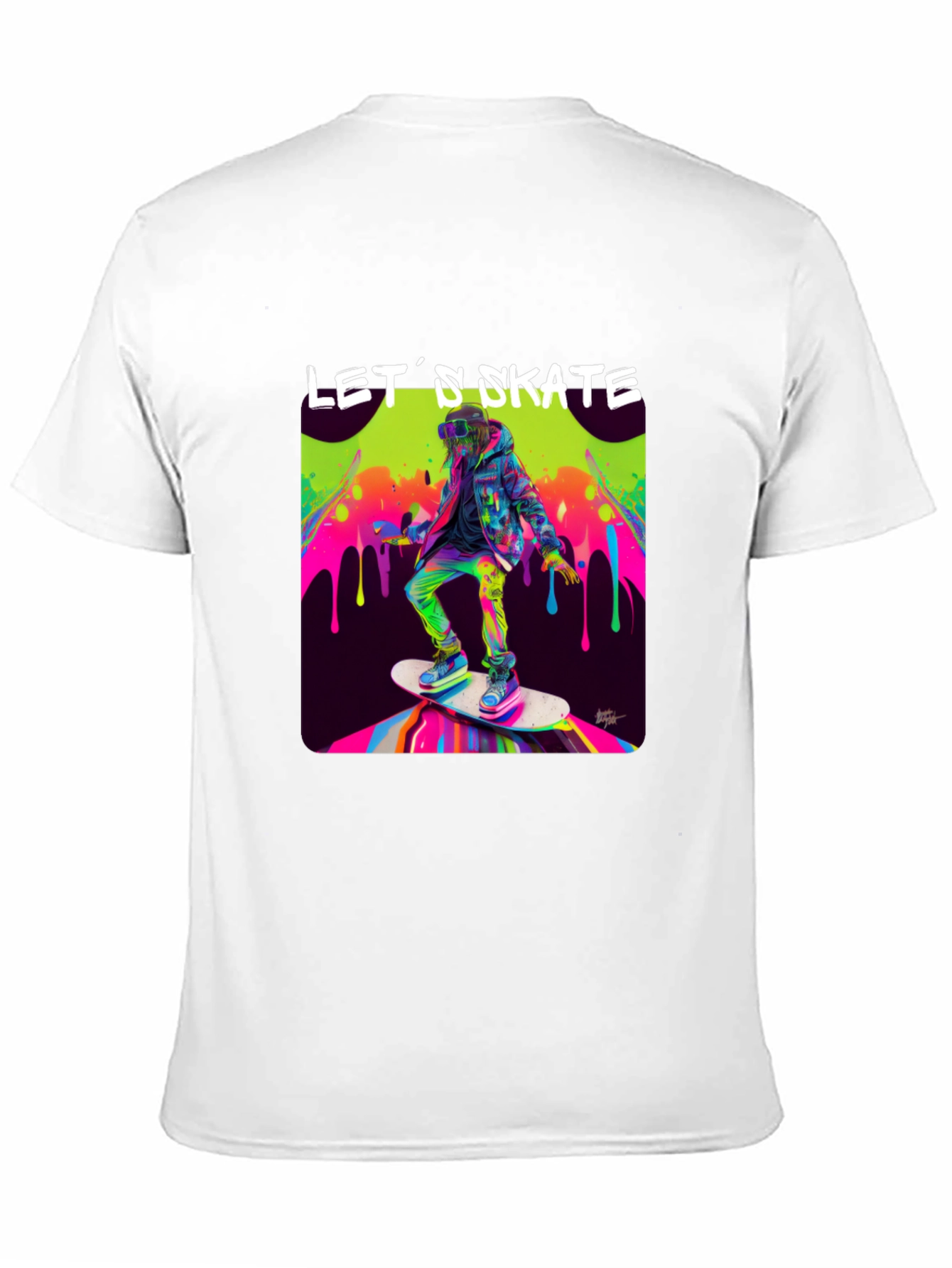 Skateboarding Graphic Tee - Lets Skate!